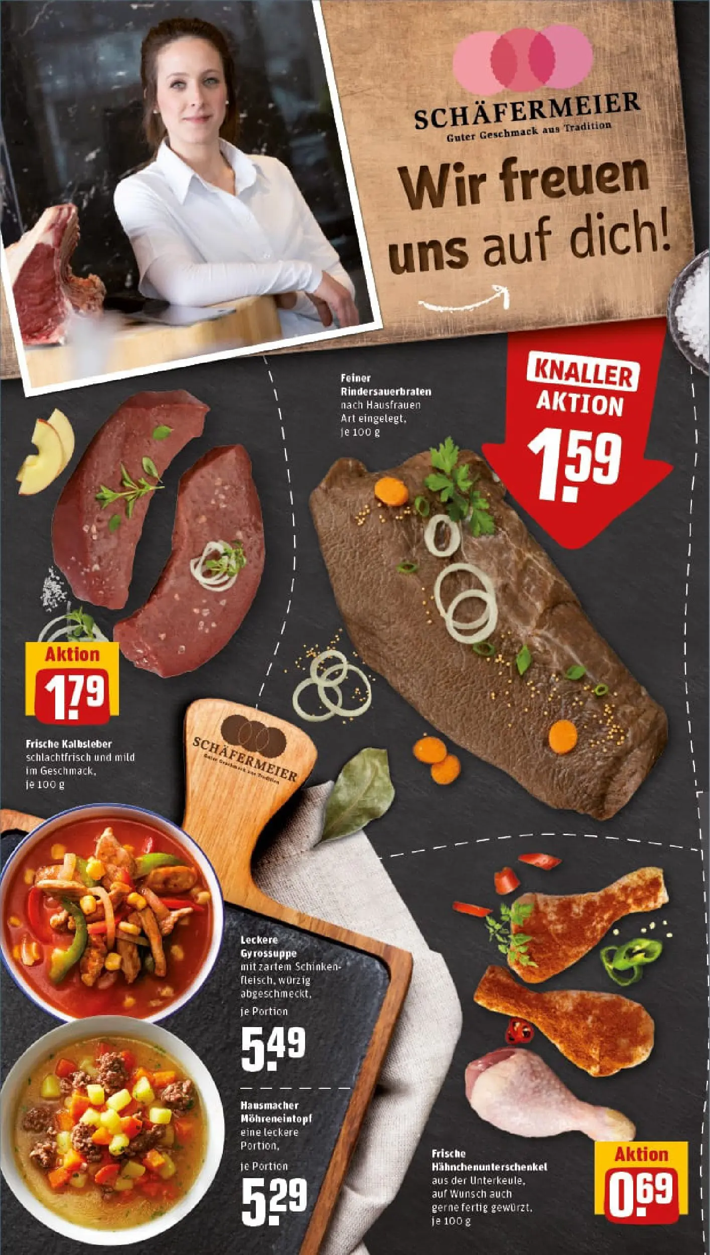 REWE Prospekt ab 11.01.2026 zum Blättern » Angebote | Seite: 6 | Produkte: Kalbsleber, Gyros, Schinken