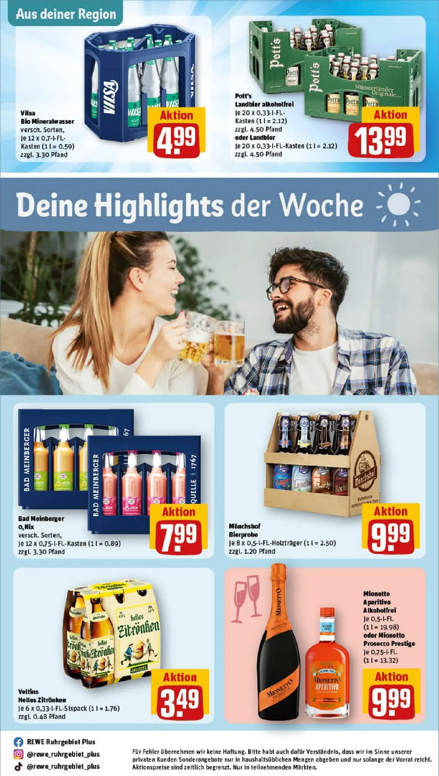 REWE Prospekt ab 11.01.2026 zum Blättern » Angebote | Seite: 31 | Produkte: Bad, Mineralwasser, Prosecco, Veltins