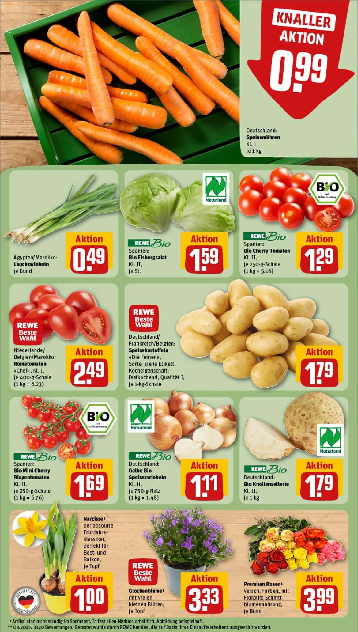 REWE Prospekt ab 11.01.2026 zum Blättern » Angebote | Seite: 7 | Produkte: Tomaten, Eisbergsalat