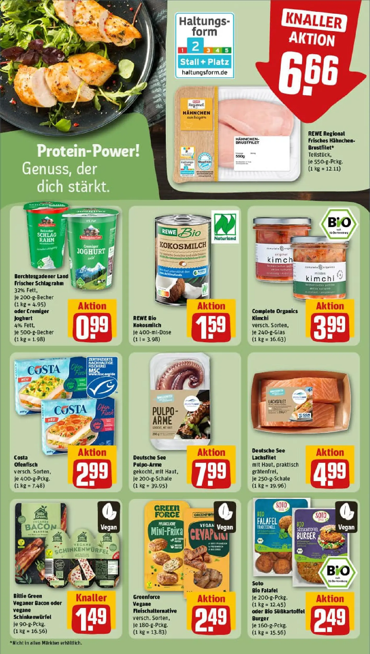 REWE Prospekt ab 11.01.2026 zum Blättern » Angebote | Seite: 10 | Produkte: Hahnchen, Joghurt, Cevapcici, Burger