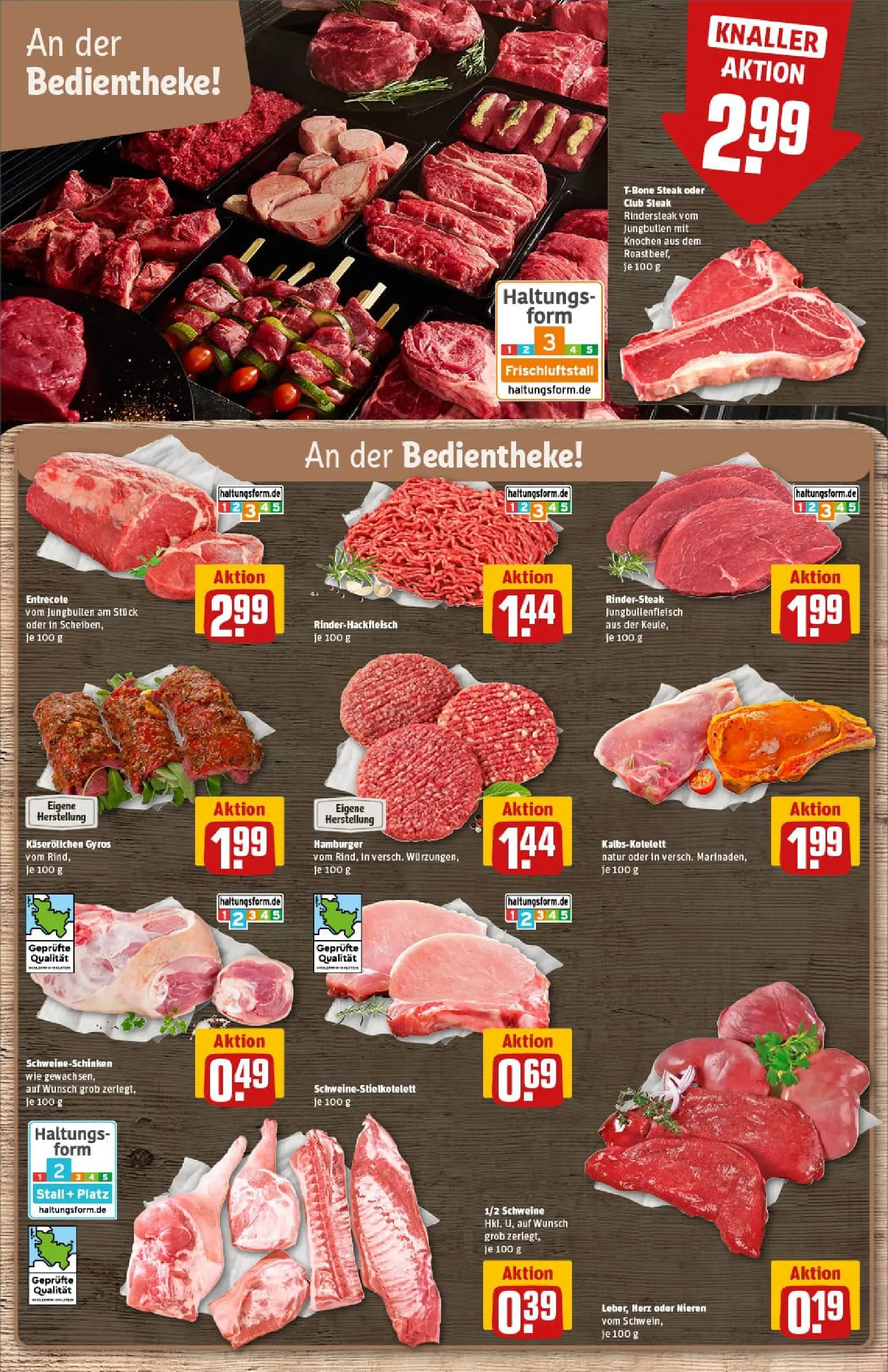 REWE Prospekt ab 11.01.2026 zum Blättern » Angebote | Seite: 9 | Produkte: Burger, Entrecote, Gyros, Steak