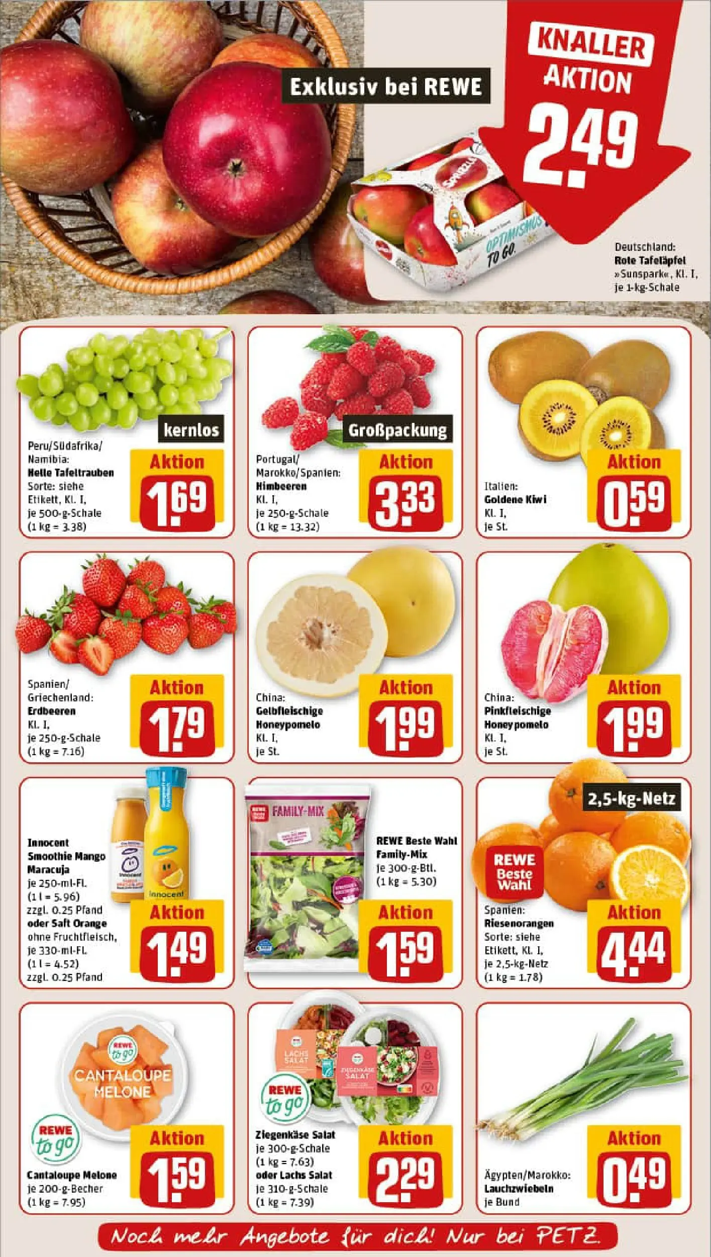 REWE Prospekt ab 11.01.2026 zum Blättern » Angebote | Seite: 6 | Produkte: Lachs, Melone, Kiwi, Salat