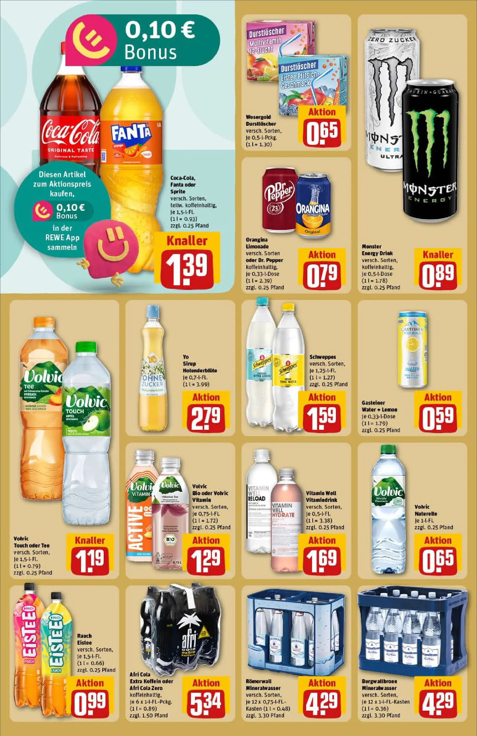 REWE Prospekt ab 11.01.2026 zum Blättern » Angebote | Seite: 18 | Produkte: Fanta, Volvic touch, Mineralwasser, Zucker