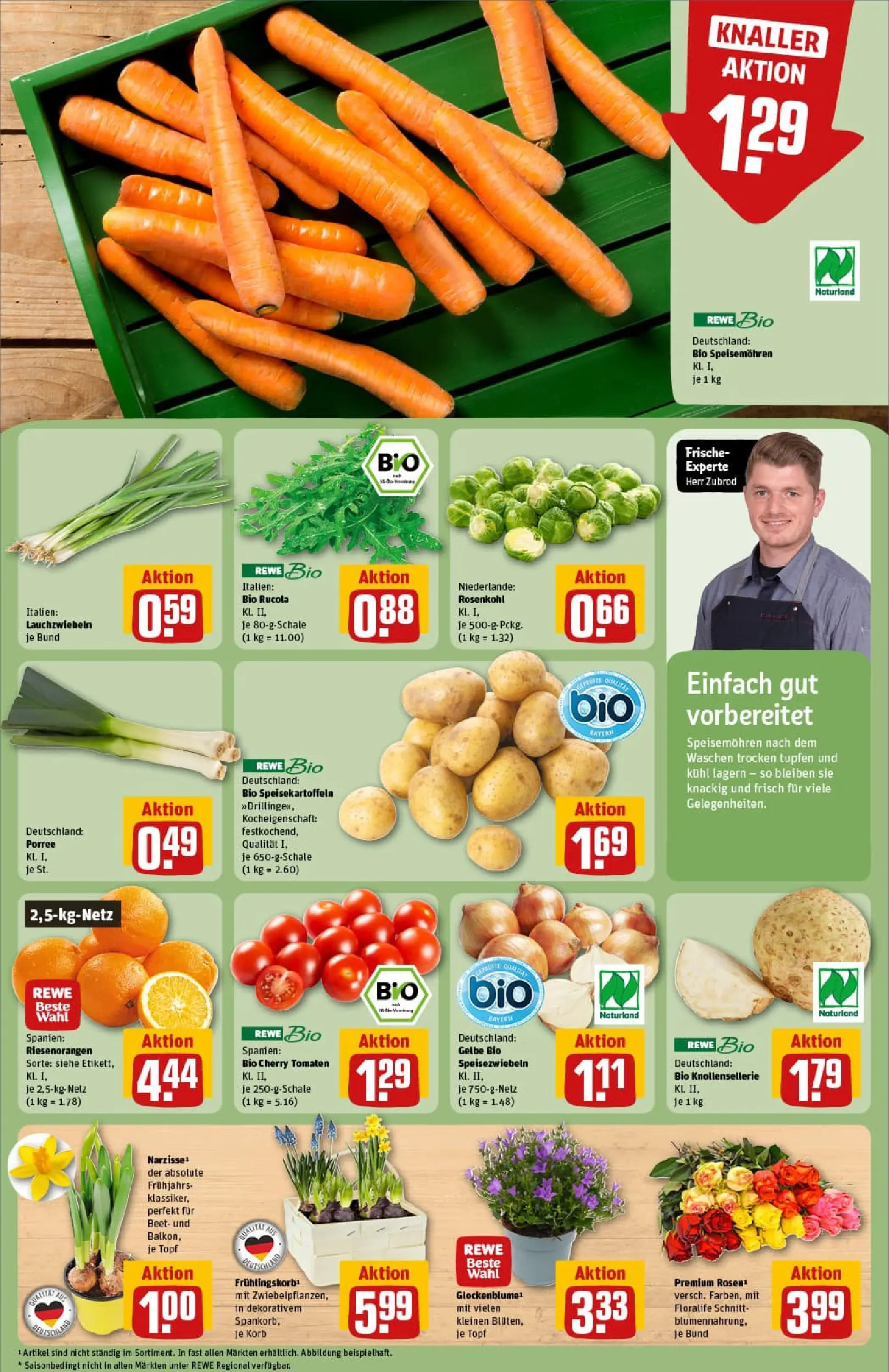REWE Prospekt ab 11.01.2026 zum Blättern » Angebote | Seite: 7 | Produkte: Rucola, Korb, Tomaten