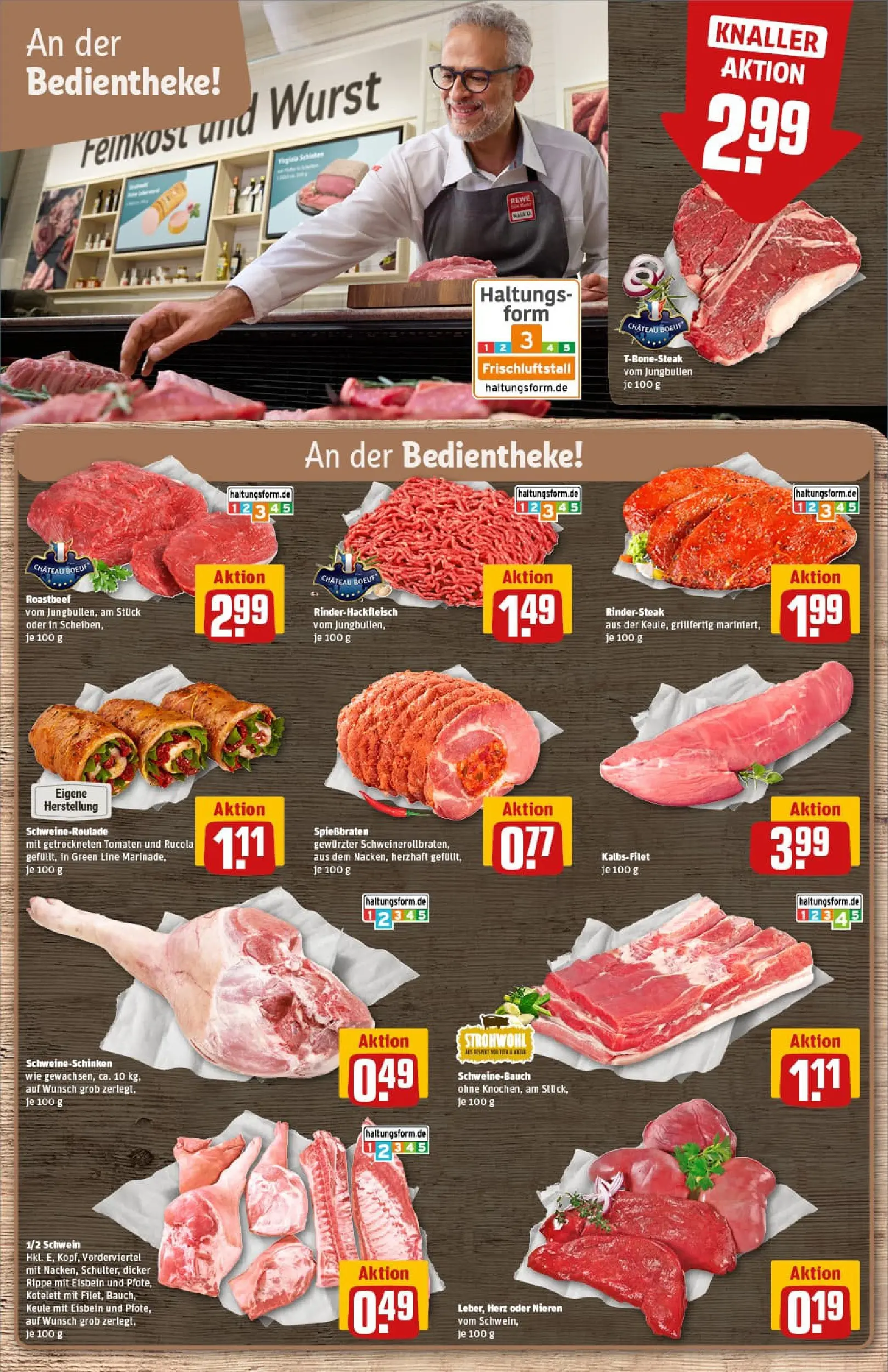 REWE Prospekt ab 11.01.2026 zum Blättern » Angebote | Seite: 9 | Produkte: Tomaten, Roastbeef, Wurst, Steak