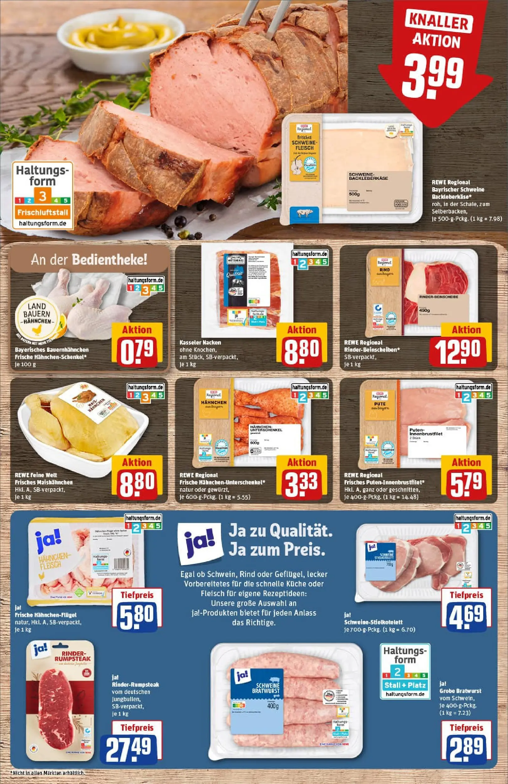 REWE Prospekt ab 11.01.2026 zum Blättern » Angebote | Seite: 8 | Produkte: Rumpsteak, Kasseler nacken, Steak, Fleisch