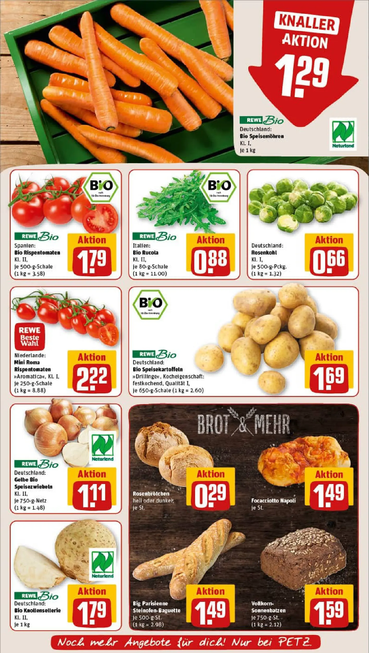 REWE Prospekt ab 11.01.2026 zum Blättern » Angebote | Seite: 7 | Produkte: Rucola, Baguette, Brot