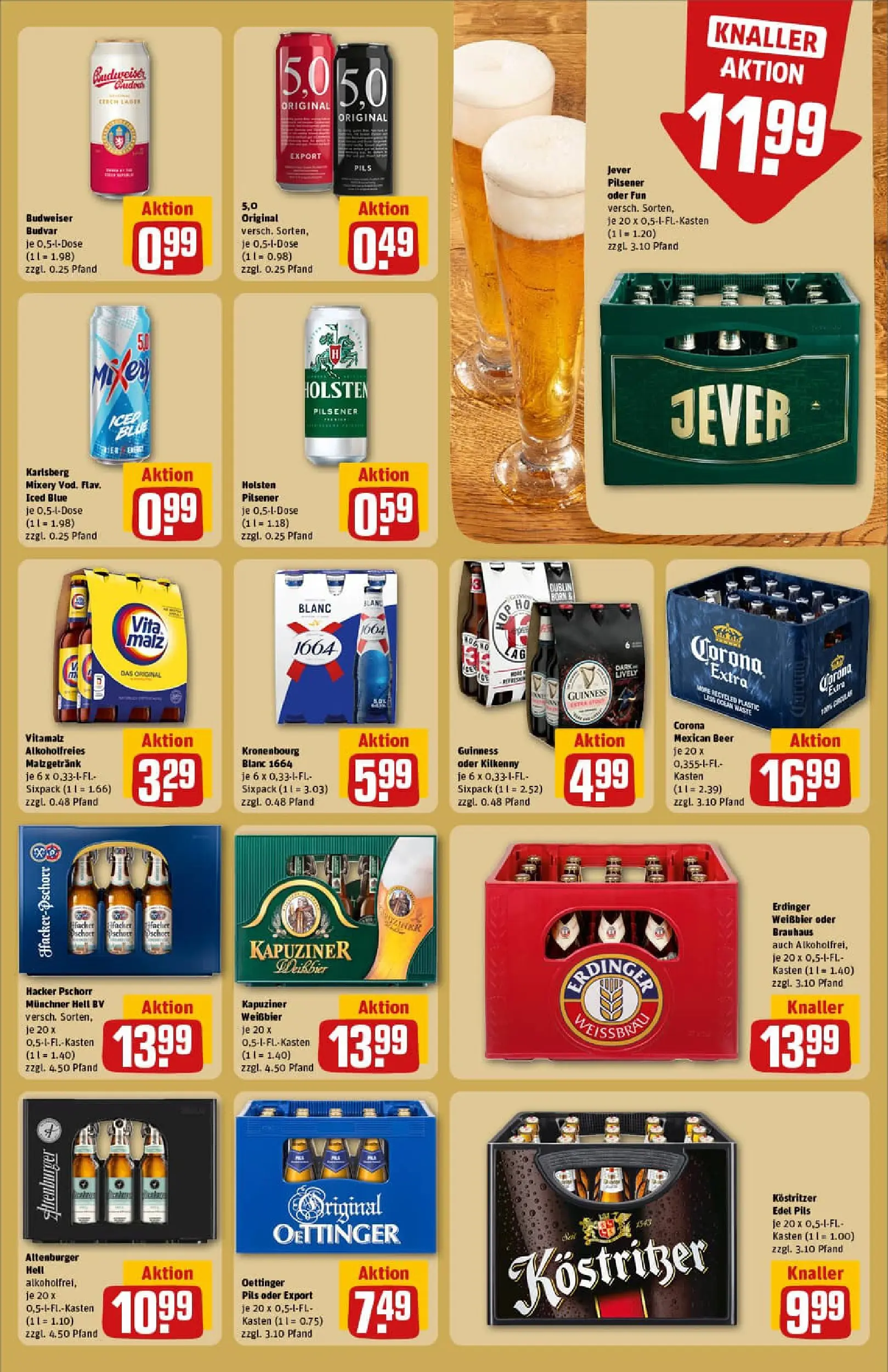 REWE Prospekt ab 11.01.2026 zum Blättern » Angebote | Seite: 17 | Produkte: Erdinger, Weißbier, Pils, Jever