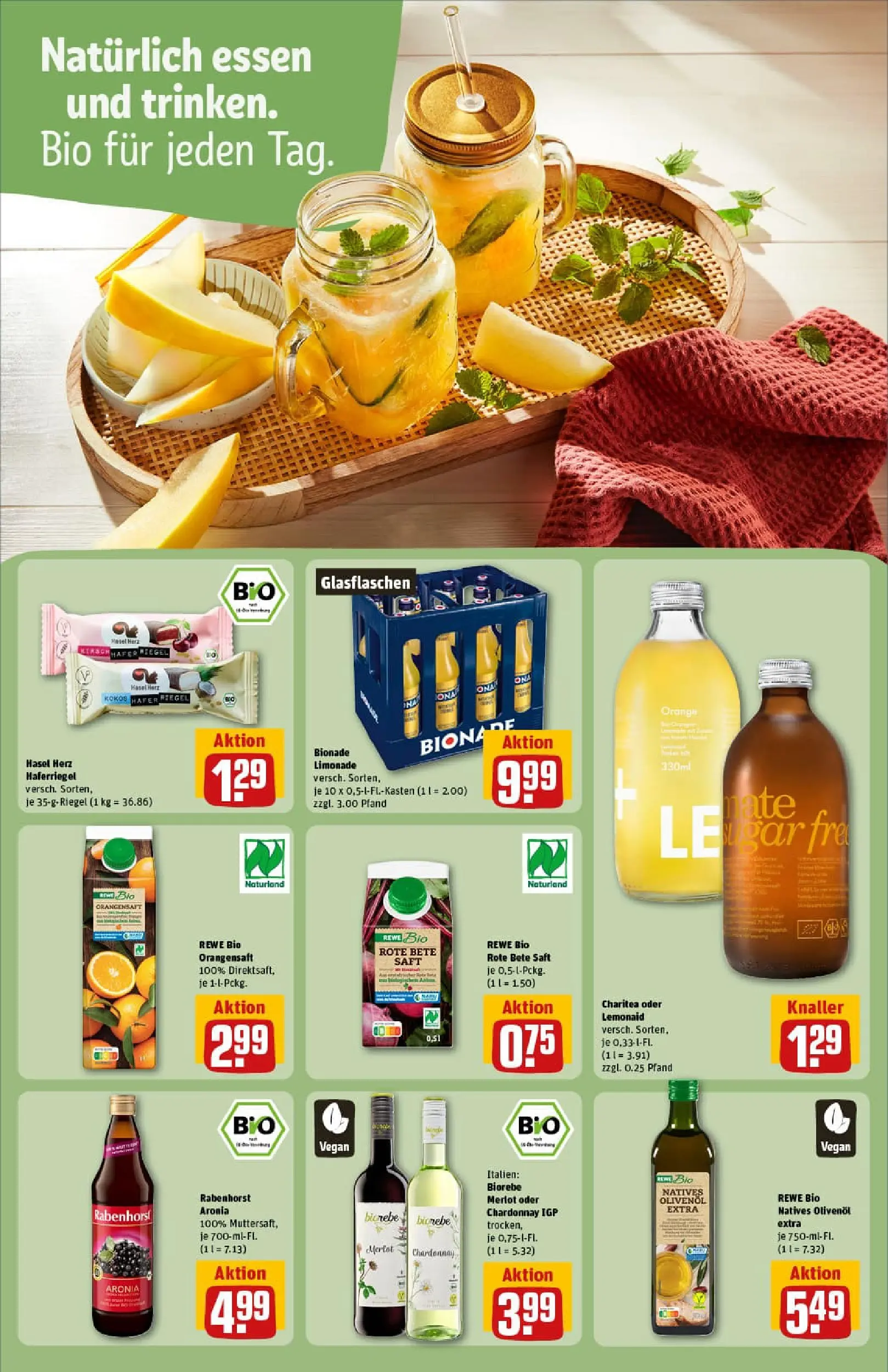 REWE Prospekt ab 11.01.2026 zum Blättern » Angebote | Seite: 23 | Produkte: Merlot, Limonade, Orangensaft, Saft