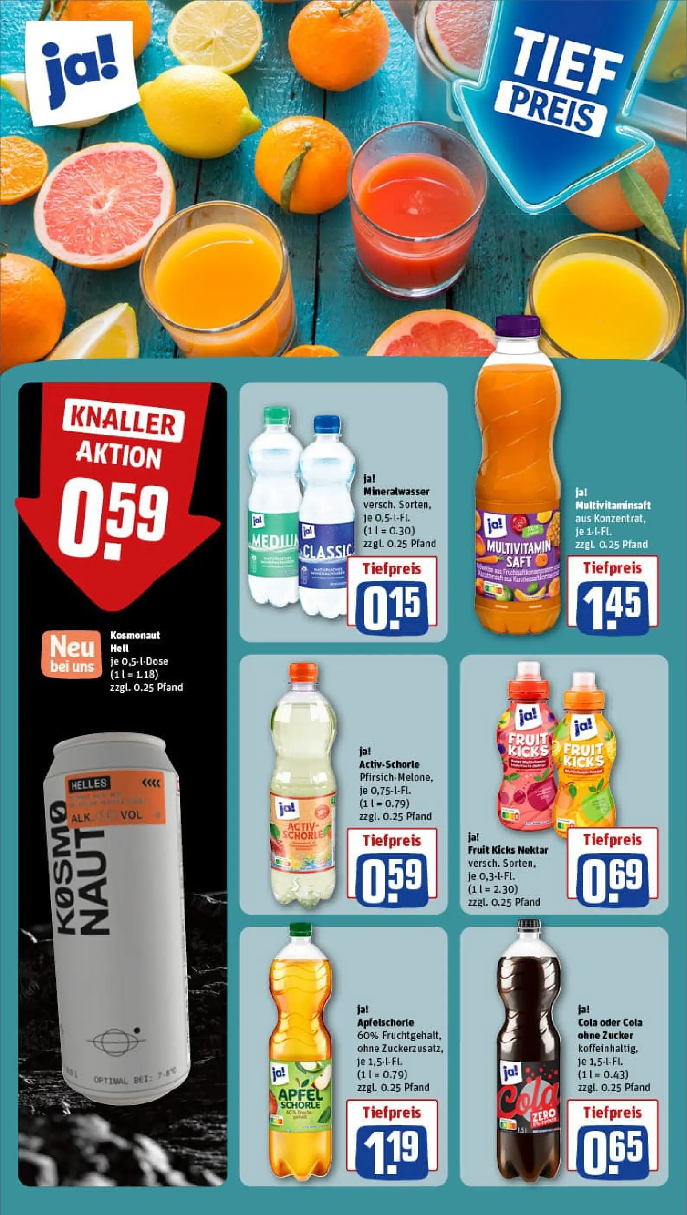 REWE Prospekt ab 11.01.2026 zum Blättern » Angebote | Seite: 25 | Produkte: Cola, Mineralwasser, Zucker, Saft