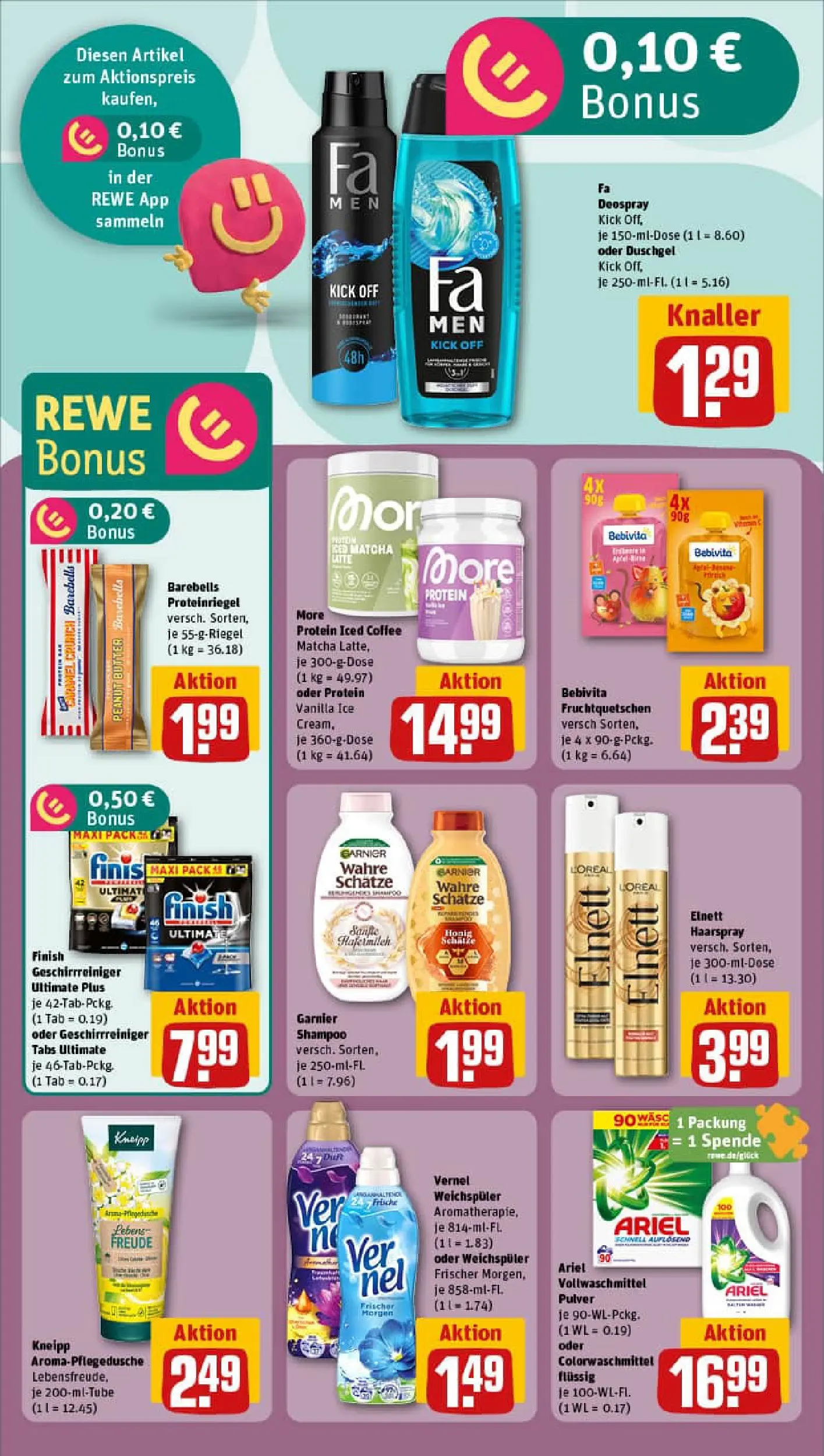 REWE Prospekt ab 11.01.2026 zum Blättern » Angebote | Seite: 26 | Produkte: Ariel, Duschgel, Shower Gel, Vernel