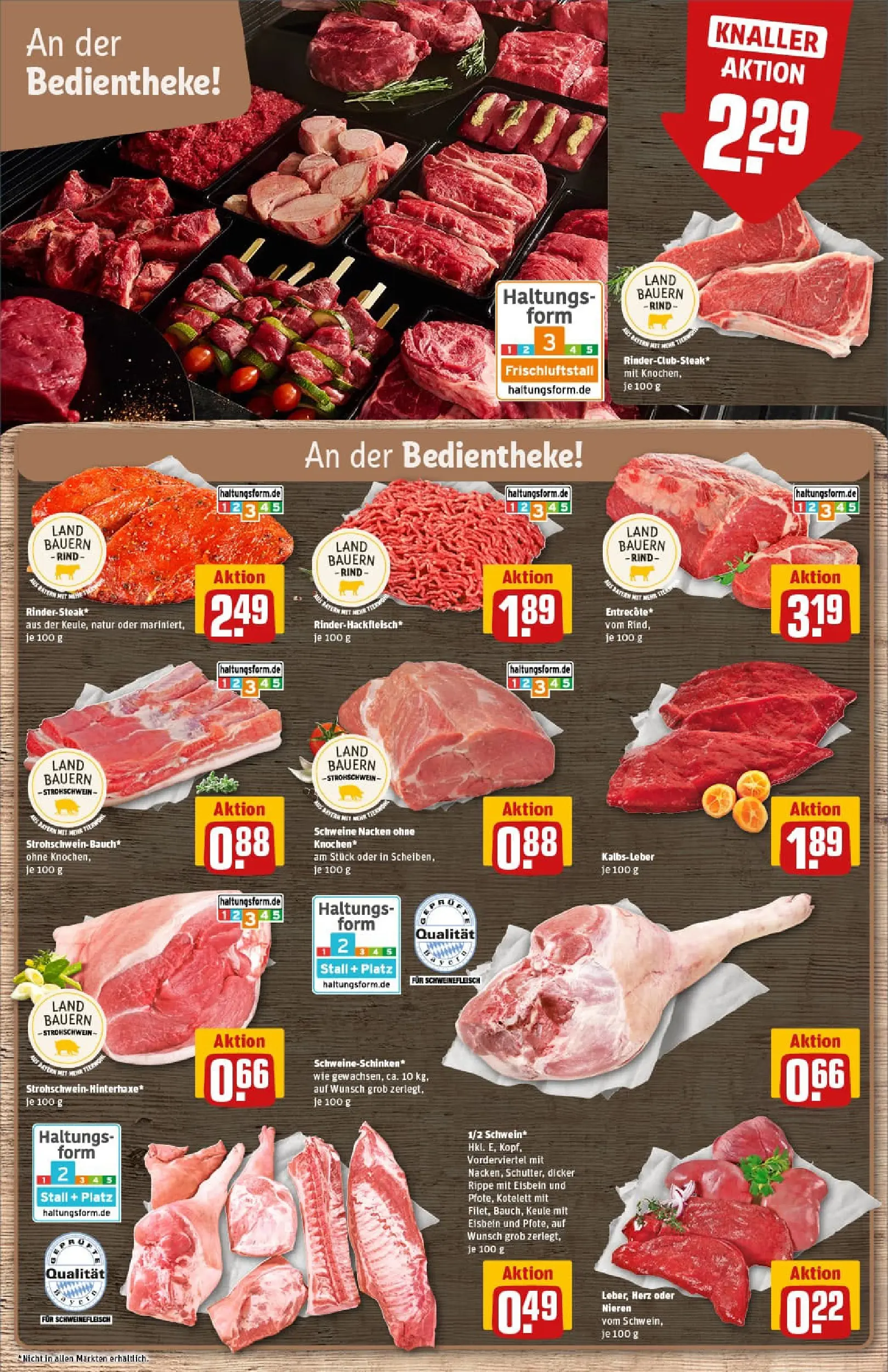 REWE Prospekt ab 11.01.2026 zum Blättern » Angebote | Seite: 9 | Produkte: Entrecote, Kalbsleber, Schweinefleisch, Steak