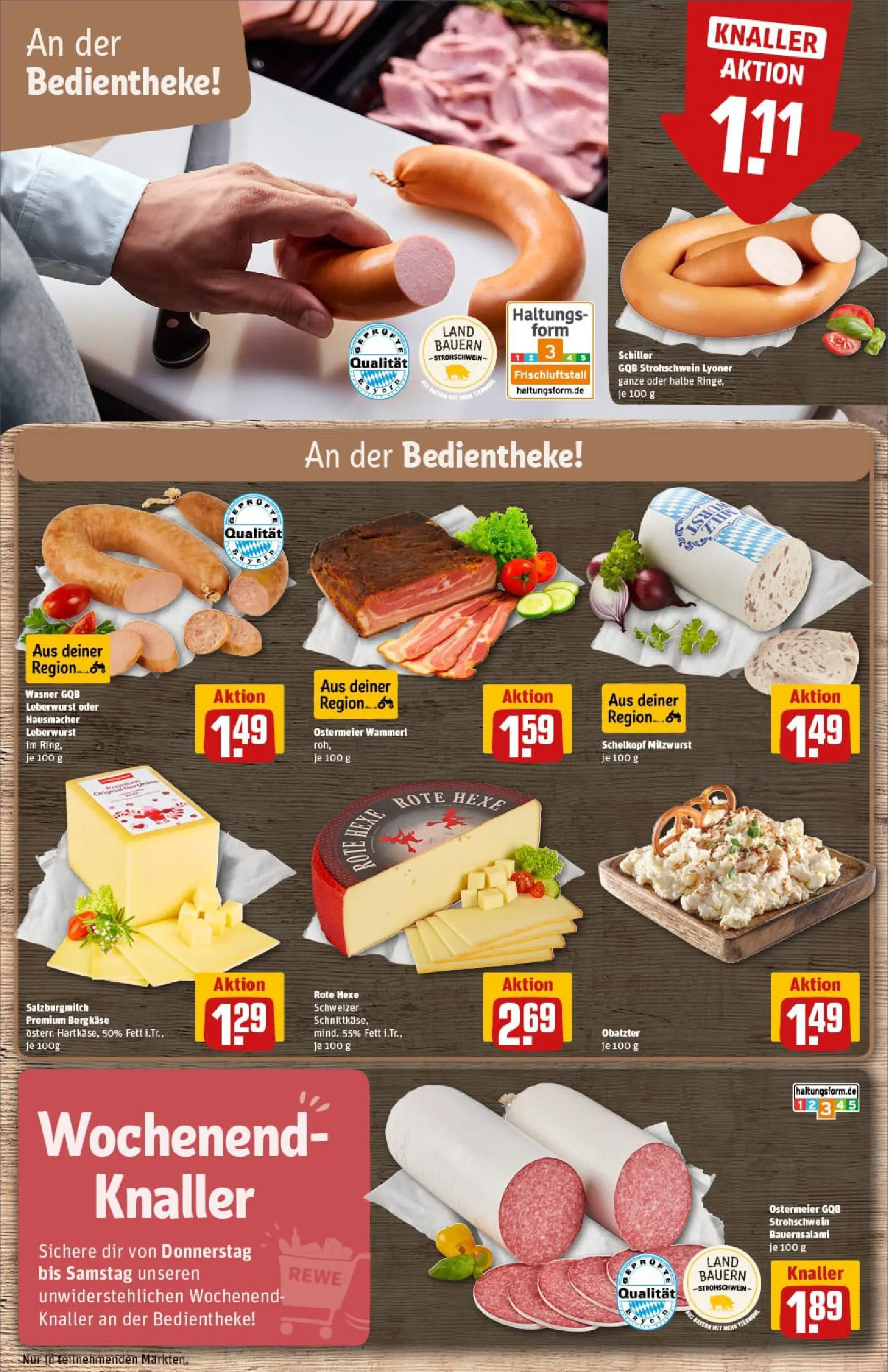 REWE Prospekt ab 11.01.2026 zum Blättern » Angebote | Seite: 11 | Produkte: Käse, Salami