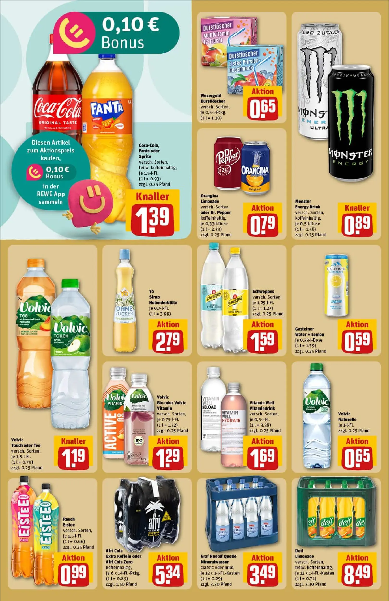 REWE Prospekt ab 11.01.2026 zum Blättern » Angebote | Seite: 16 | Produkte: Fanta, Volvic touch, Sirup, Schweppes