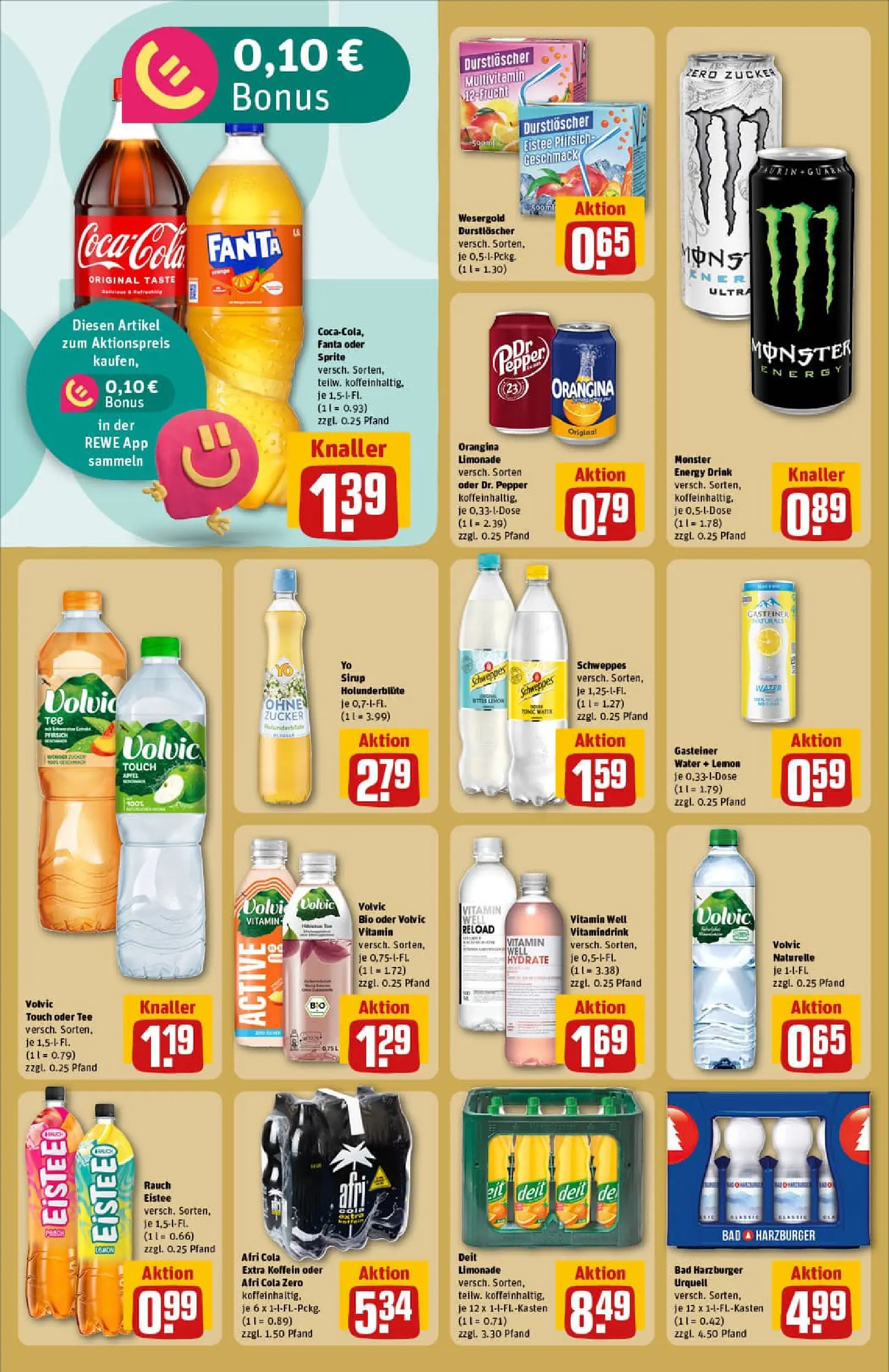 REWE Prospekt ab 11.01.2026 zum Blättern » Angebote | Seite: 16 | Produkte: Sprite, Cola, Limonade, Zucker