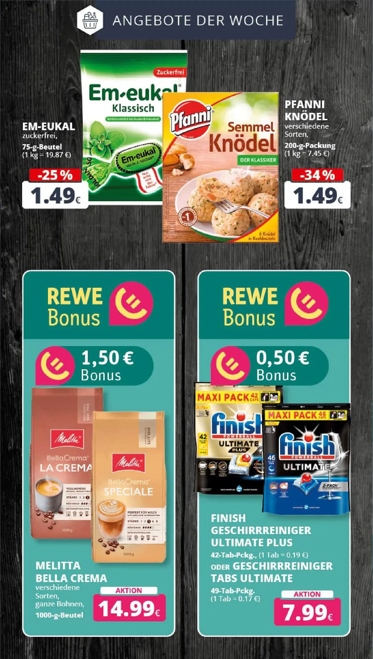 REWE Prospekt ab 11.01.2026 zum Blättern » Angebote | Seite: 6 | Produkte: Melitta, Finish