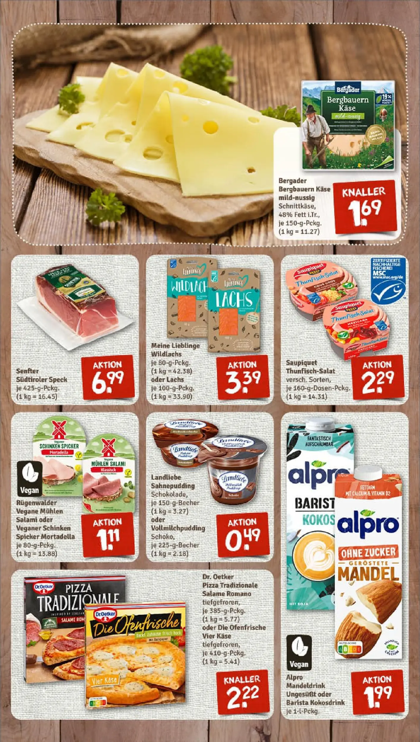 REWE Prospekt ab 11.01.2026 zum Blättern » Angebote | Seite: 7 | Produkte: Käse, Thunfisch, Ofenfrische, Alpro