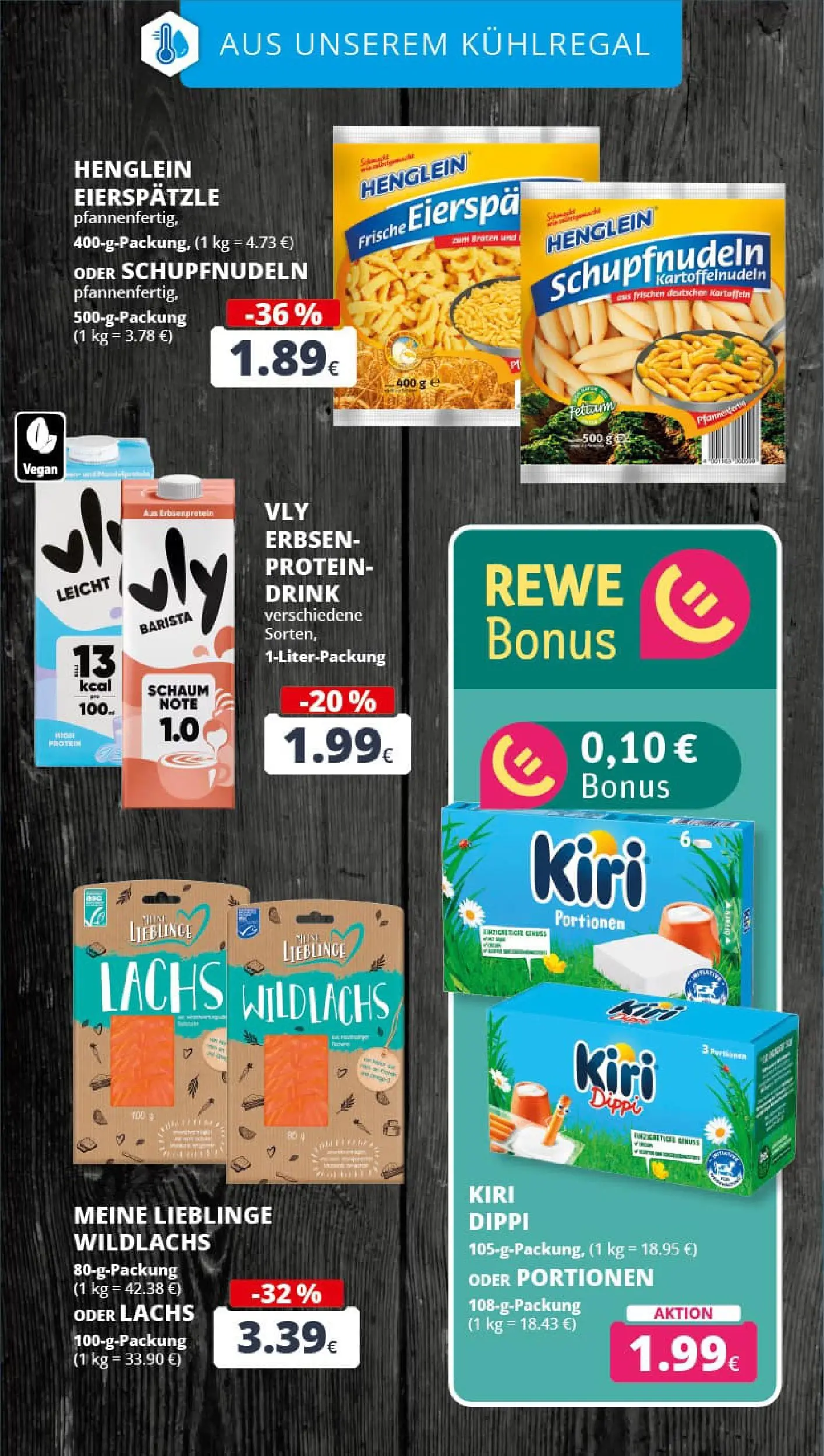 REWE Prospekt ab 11.01.2026 zum Blättern » Angebote | Seite: 15 | Produkte: Lachs, Kartoffeln, Erbsen