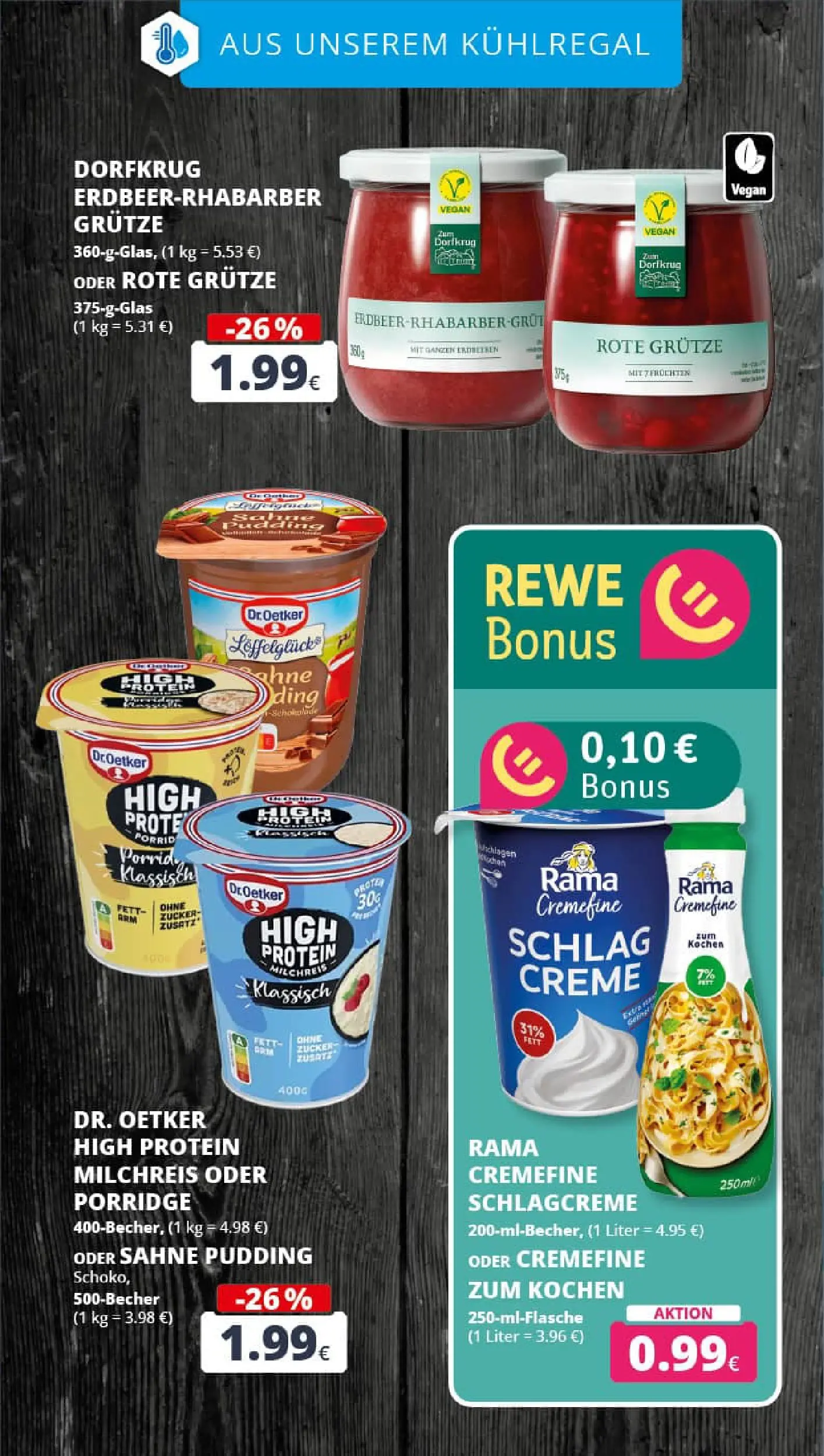 REWE Prospekt ab 11.01.2026 zum Blättern » Angebote | Seite: 16 | Produkte: Rama, Rama cremefine, Pudding, Zucker