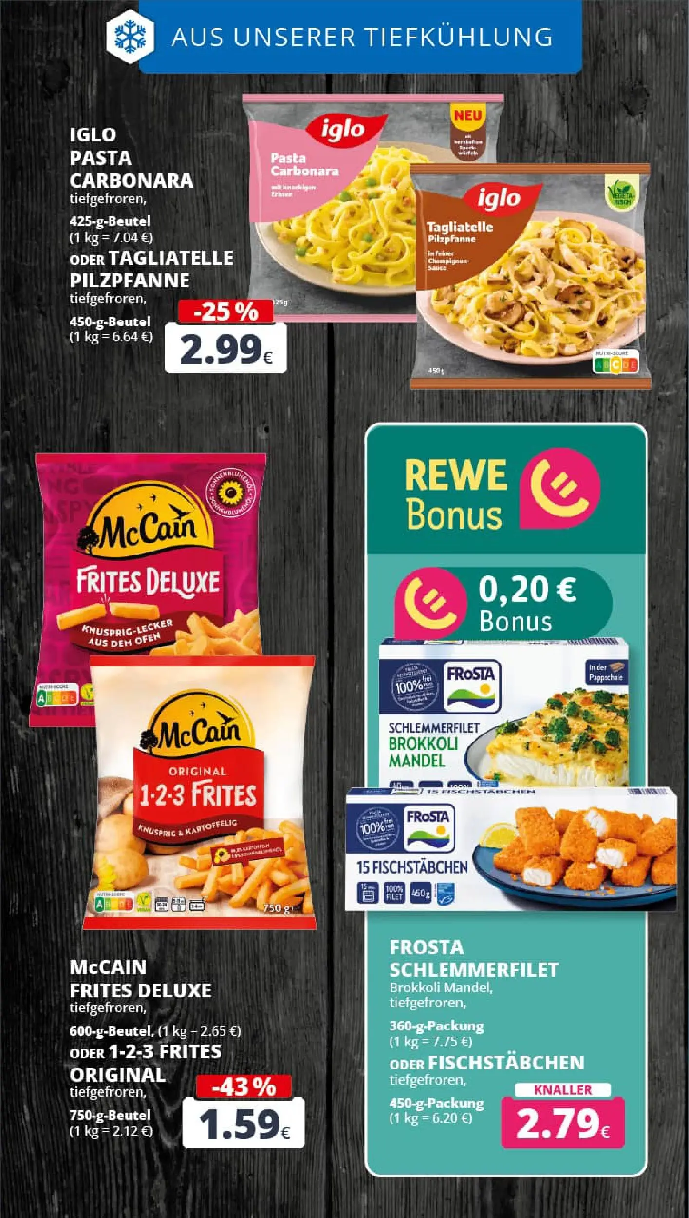 REWE Prospekt ab 11.01.2026 zum Blättern » Angebote | Seite: 17 | Produkte: McCain, Frosta, Fischstabchen, Brokkoli