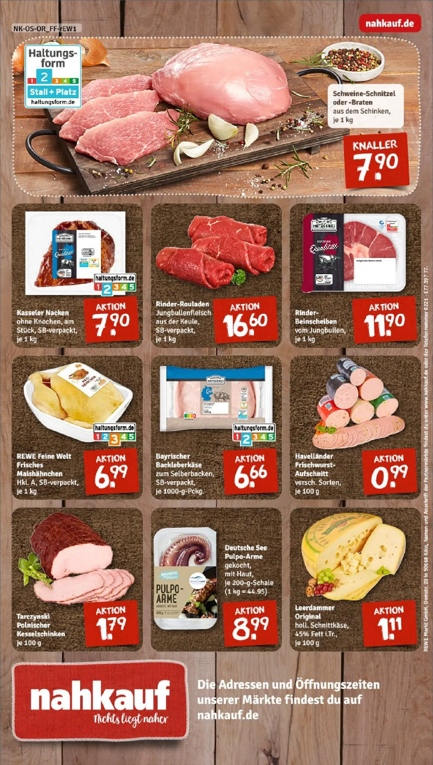 REWE Prospekt ab 11.01.2026 zum Blättern » Angebote | Seite: 12 | Produkte: Rinderrouladen, Leerdammer, Kasseler nacken