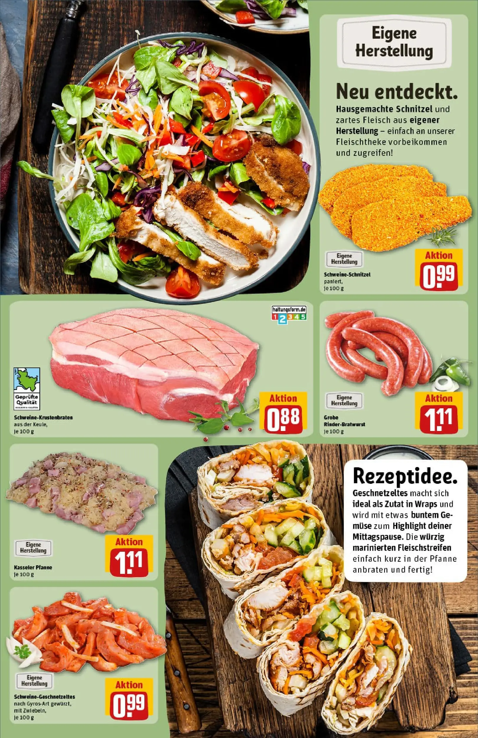 REWE Prospekt ab 11.01.2026 zum Blättern » Angebote | Seite: 13 | Produkte: Schnitzel, Gyros, Fleisch