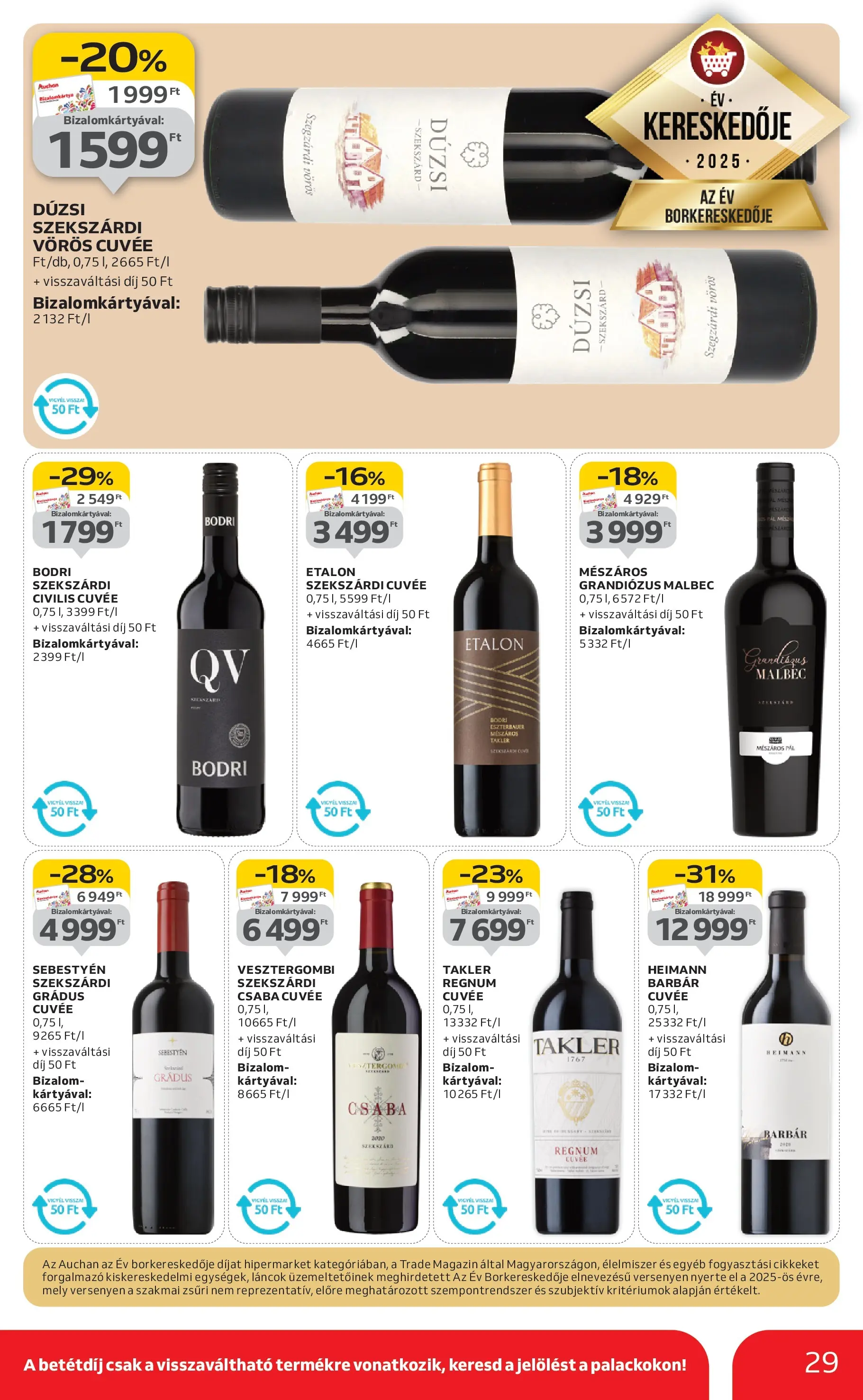 Auchan Akciós újság Szolnok - 2026.01.08. -tól/töl > akció, lapozható szórólap 🛍️ | Oldal: 29