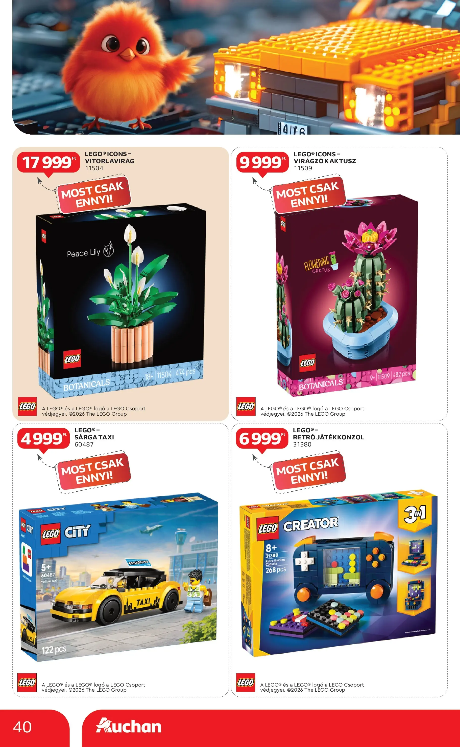 Auchan Akciós újság Szolnok - 2026.01.08. -tól/töl > akció, lapozható szórólap 🛍️ | Oldal: 40 | Termékek: Játékkonzol