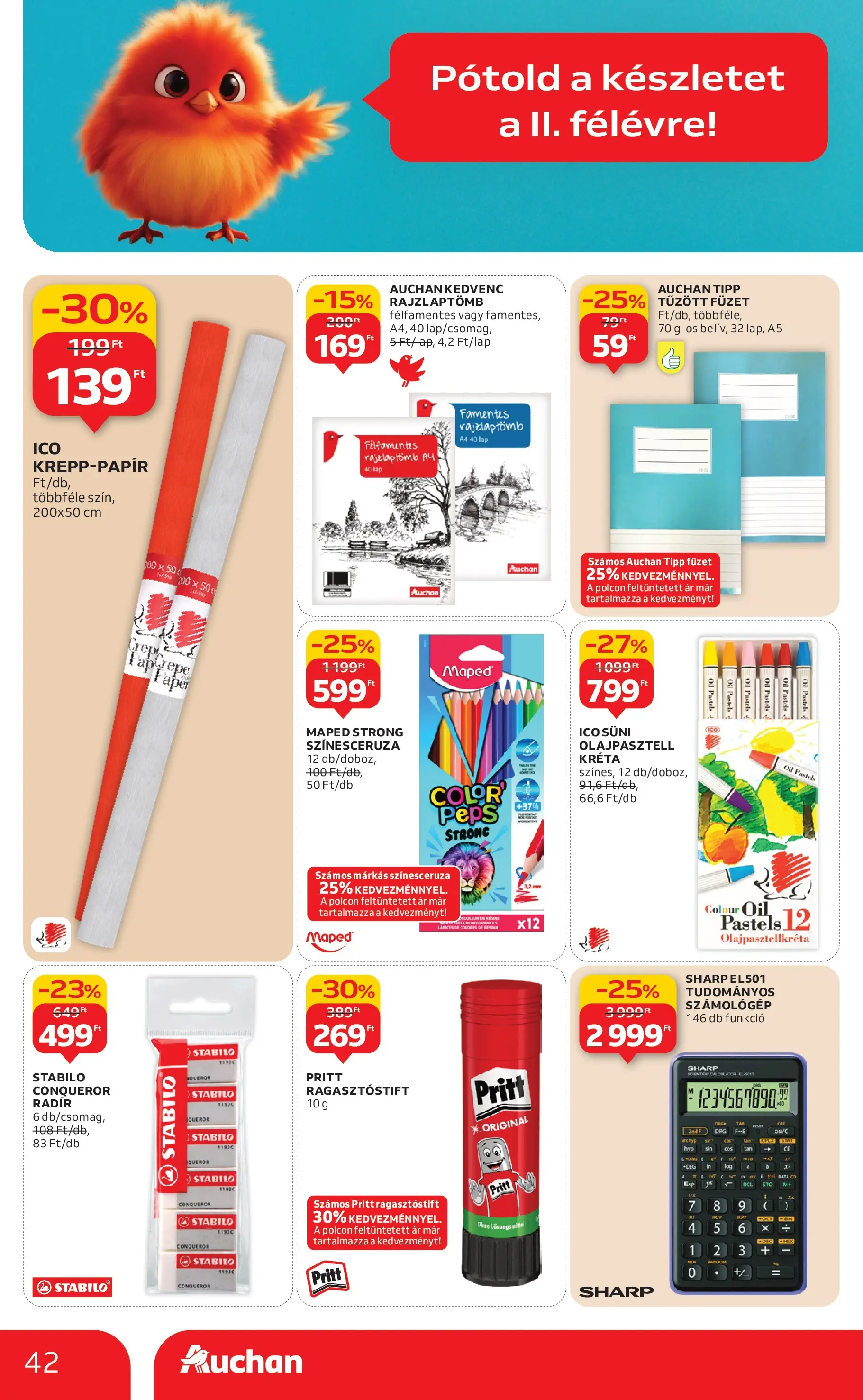 Auchan Akciós újság Szolnok - 2026.01.08. -tól/töl > akció, lapozható szórólap 🛍️ | Oldal: 42 | Termékek: Számológép