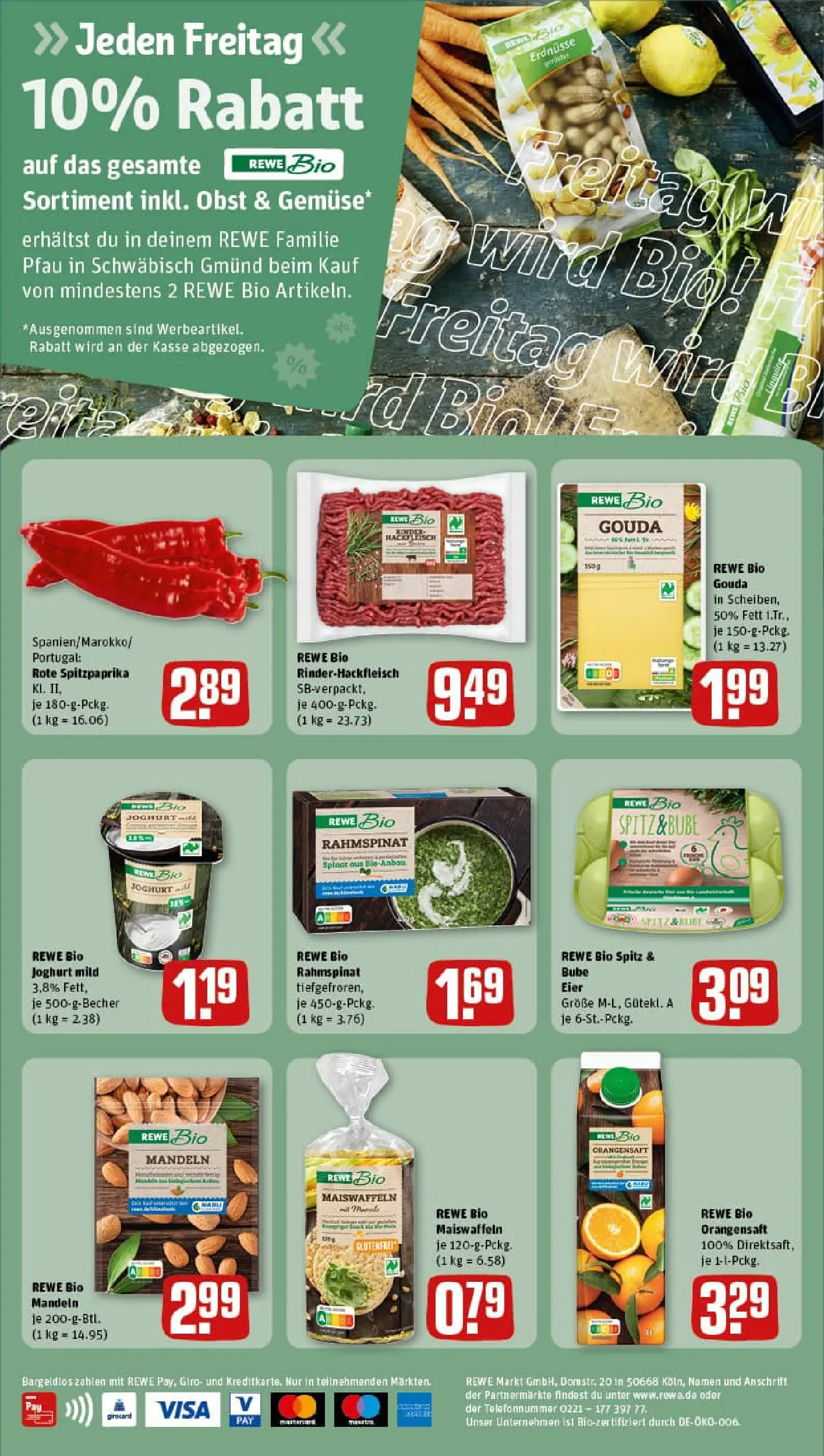 REWE Prospekt ab 11.01.2026 zum Blättern » Angebote | Seite: 2 | Produkte: Erdnüsse, Joghurt, Gouda, Mandeln