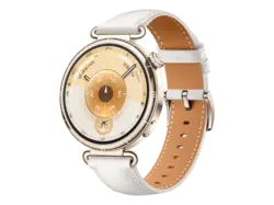 Huawei Watch GT 6, 41mm, Gold, Wei&szlig;es Komposit-Armband; Smartwatch