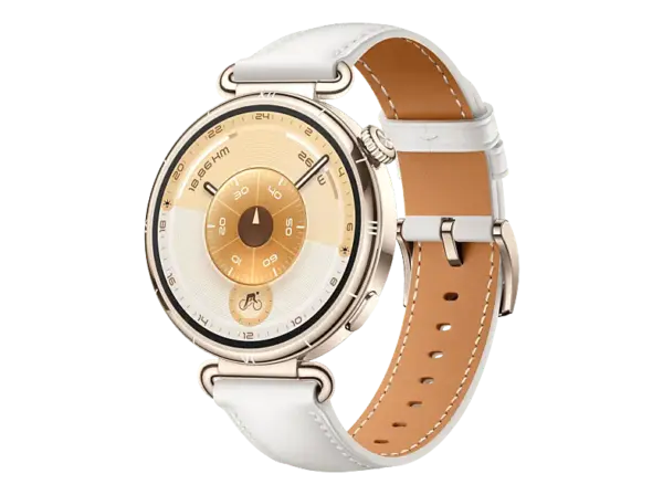 Huawei Watch GT 6, 41mm, Gold, Wei&szlig;es Komposit-Armband; Smartwatch