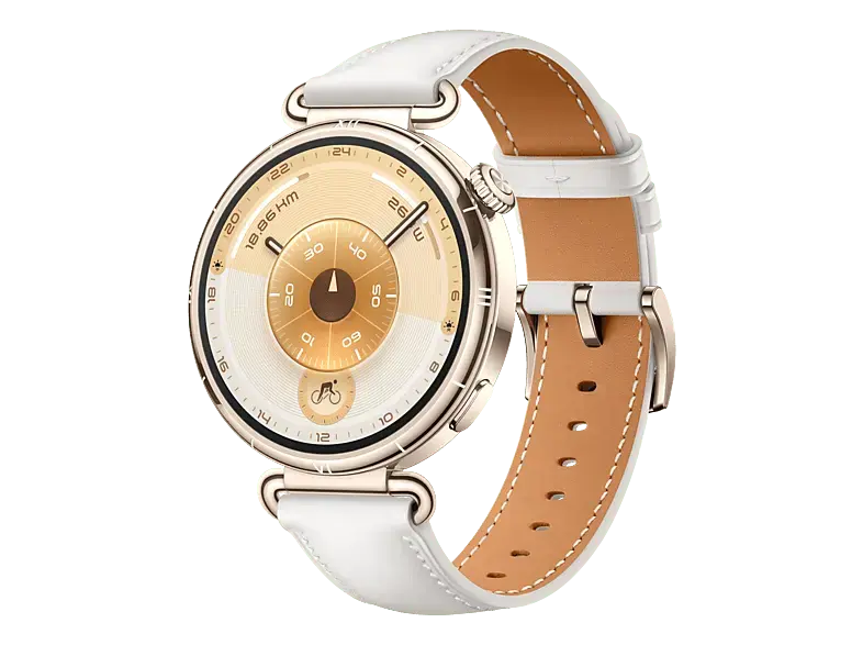 Huawei Watch GT 6, 41mm, Gold, Wei&szlig;es Komposit-Armband; Smartwatch