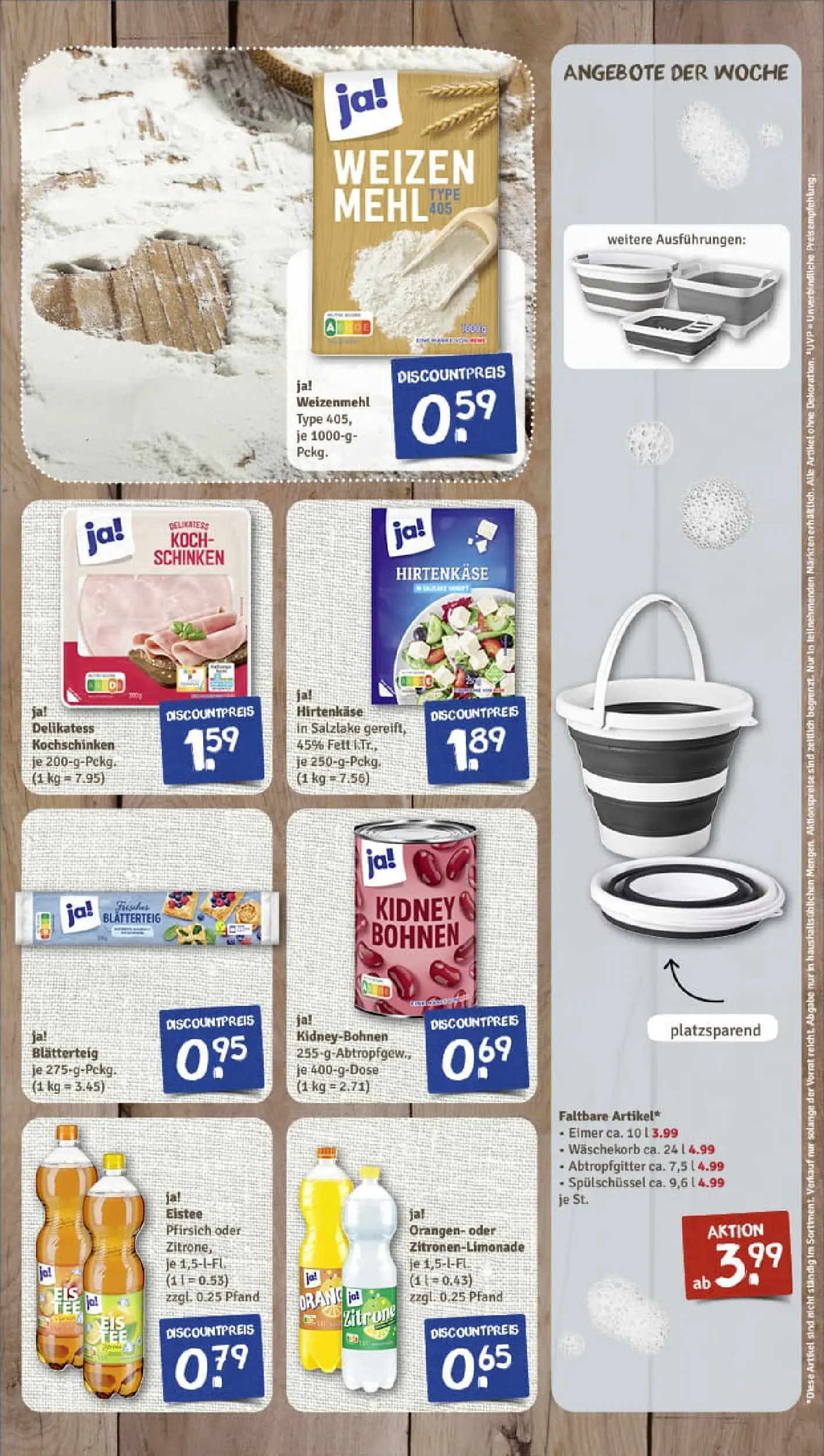 REWE Prospekt ab 11.01.2026 zum Blättern » Angebote | Seite: 7 | Produkte: Feta, Weizenmehl, Pfirsich, Schinken