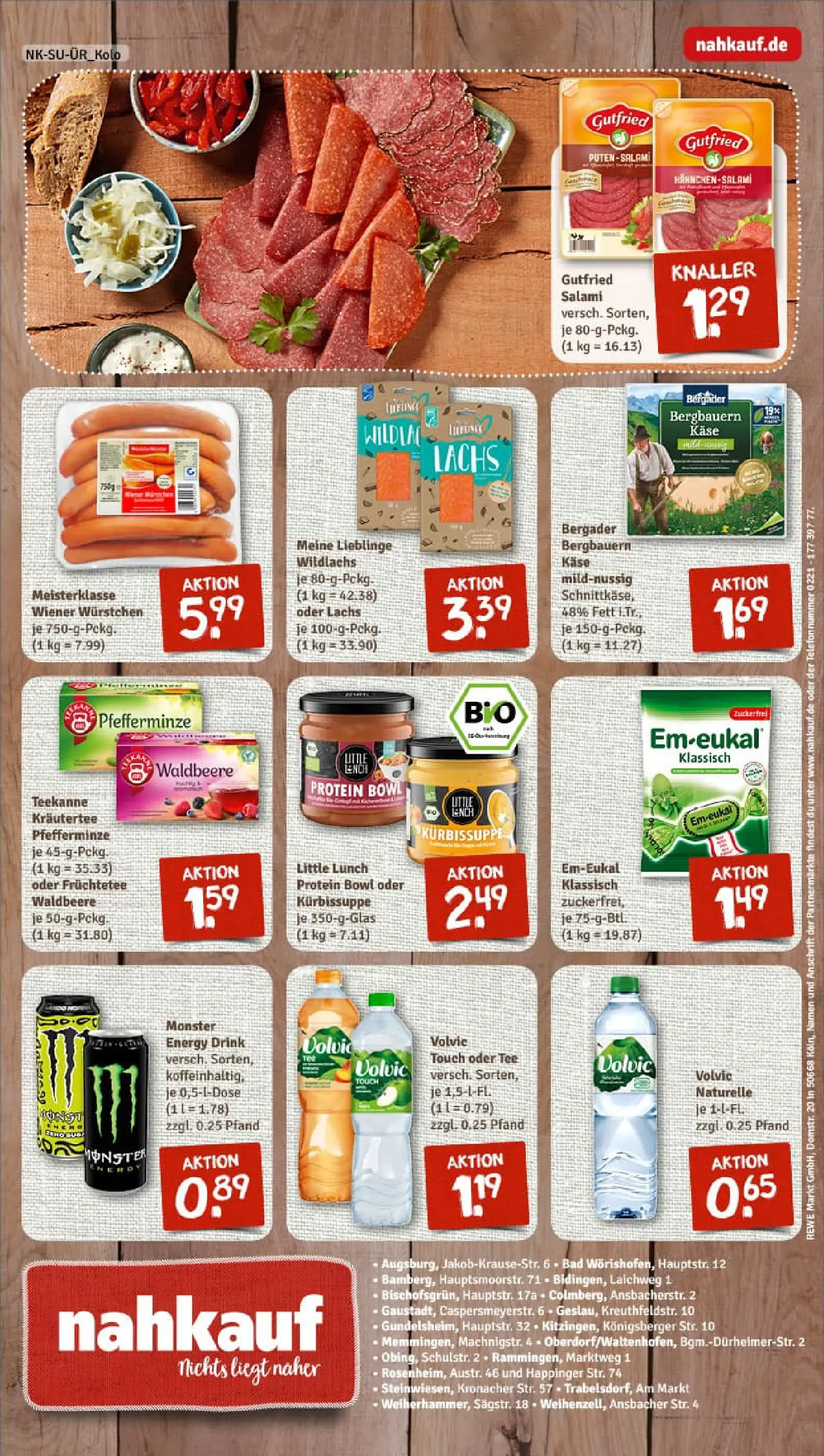 REWE Prospekt ab 11.01.2026 zum Blättern » Angebote | Seite: 8 | Produkte: Käse, Bad, Volvic touch, Teekanne