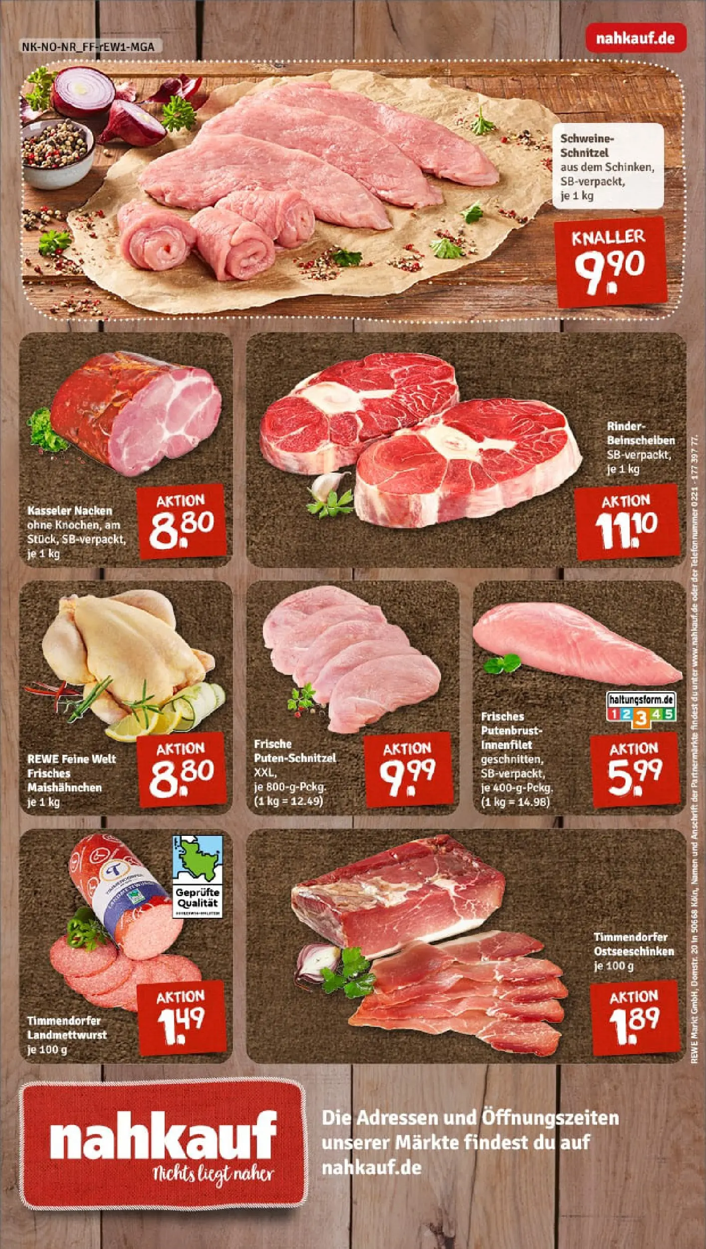 REWE Prospekt ab 11.01.2026 zum Blättern » Angebote | Seite: 12 | Produkte: Schnitzel, Kasseler nacken, Putenschnitzel