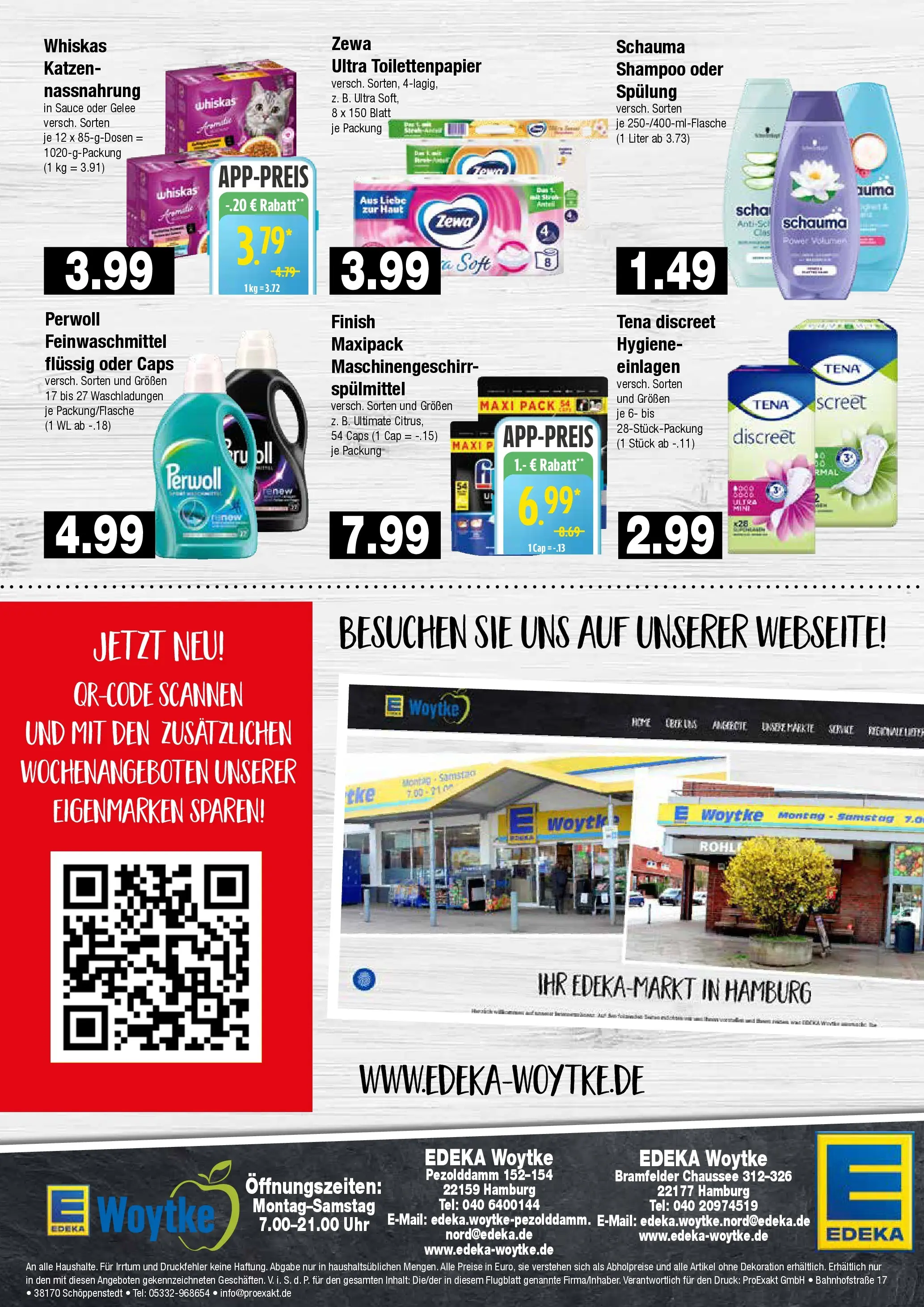 Edeka prospekt Hamburg	 (ab 11.01.2026) » Angebote Online | Seite: 8 | Produkte: Schauma shampoo, Perwoll, Finish, Toilettenpapier
