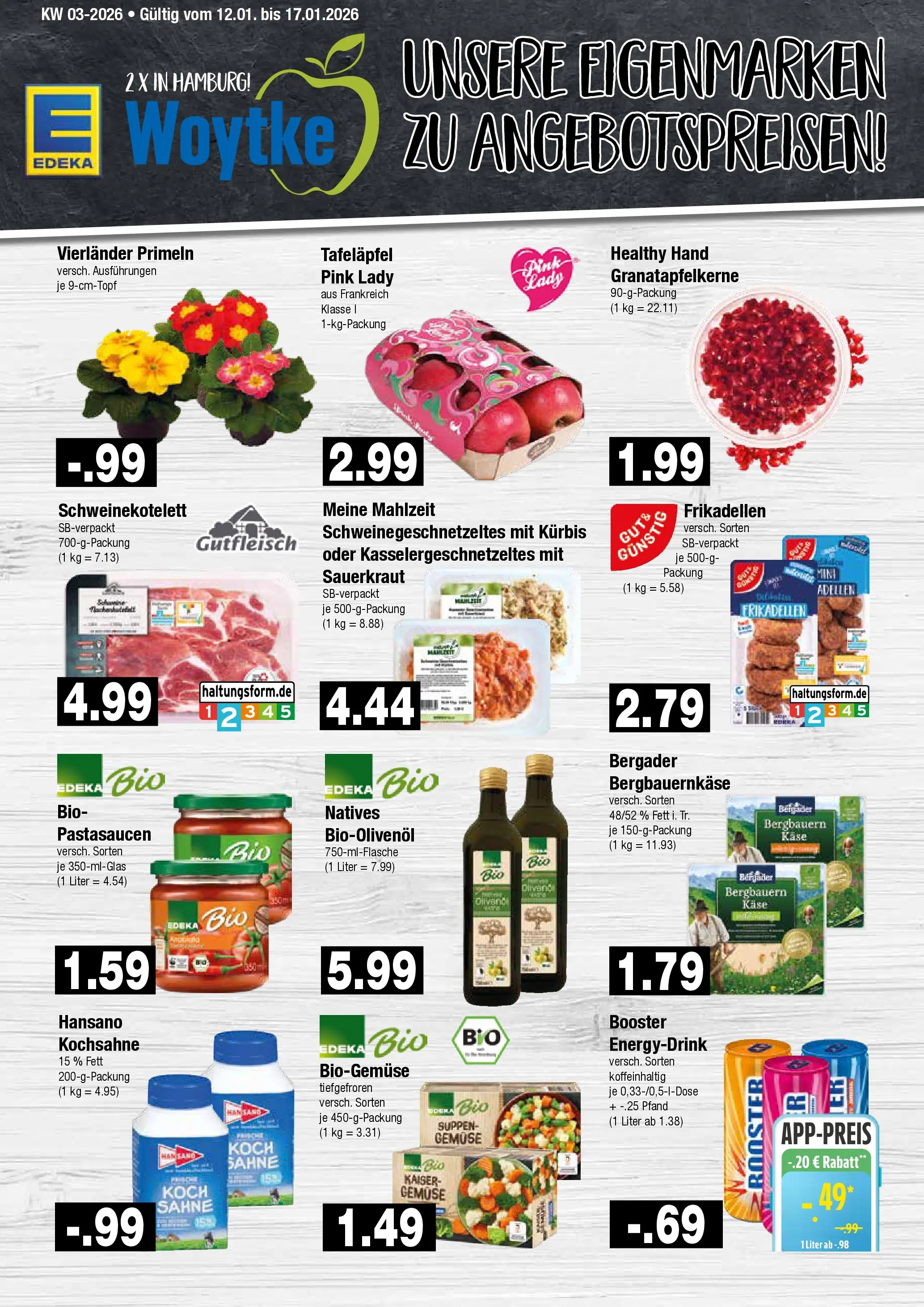 Edeka prospekt Hamburg	 (ab 11.01.2026) » Angebote Online | Seite: 9 | Produkte: Energy, Käse, Kürbis, Sahne