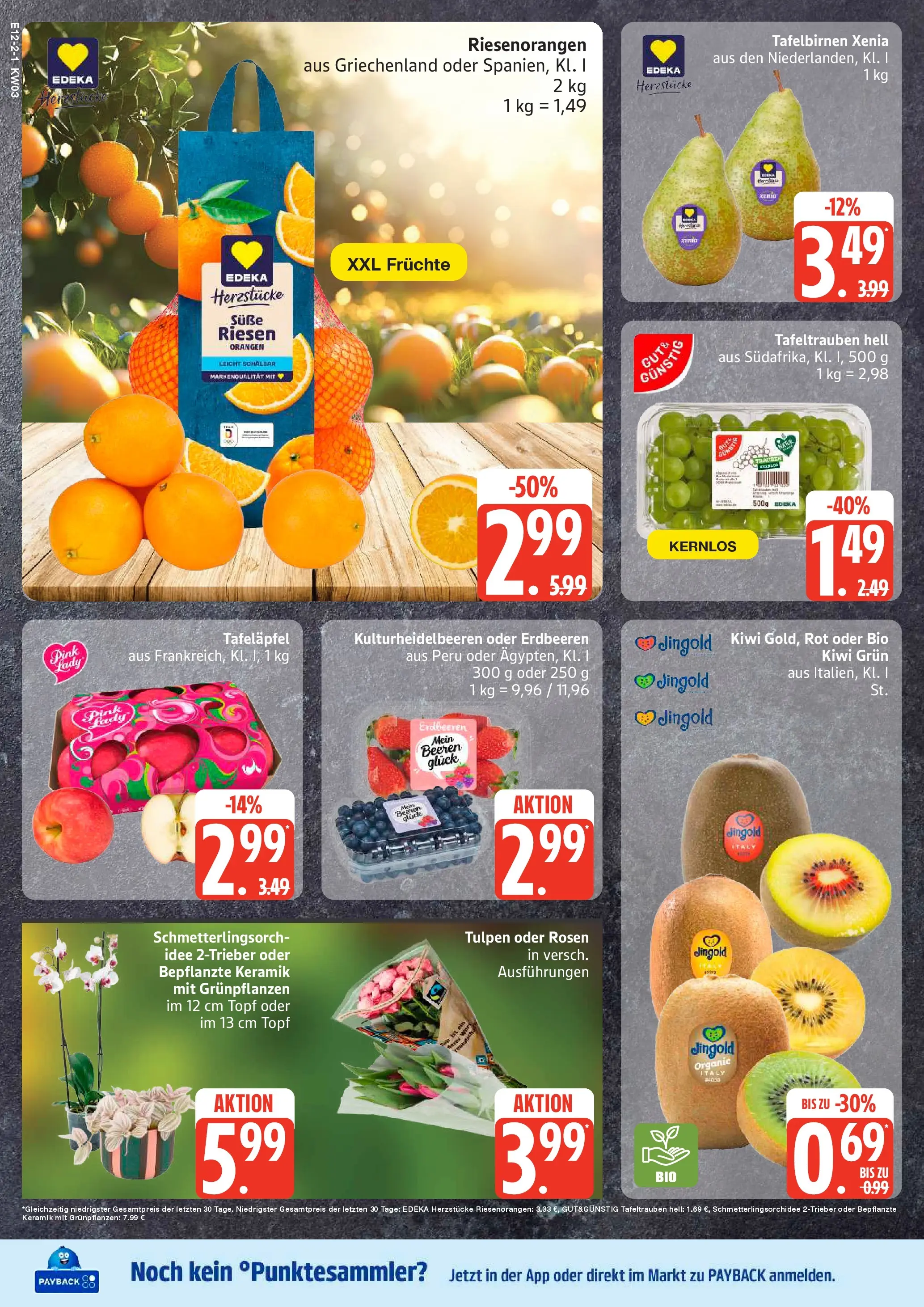 Edeka prospekt Ammersbek	 (ab 11.01.2026) » Angebote Online | Seite: 2 | Produkte: Orangen, Apple, Erdbeeren, Kiwi