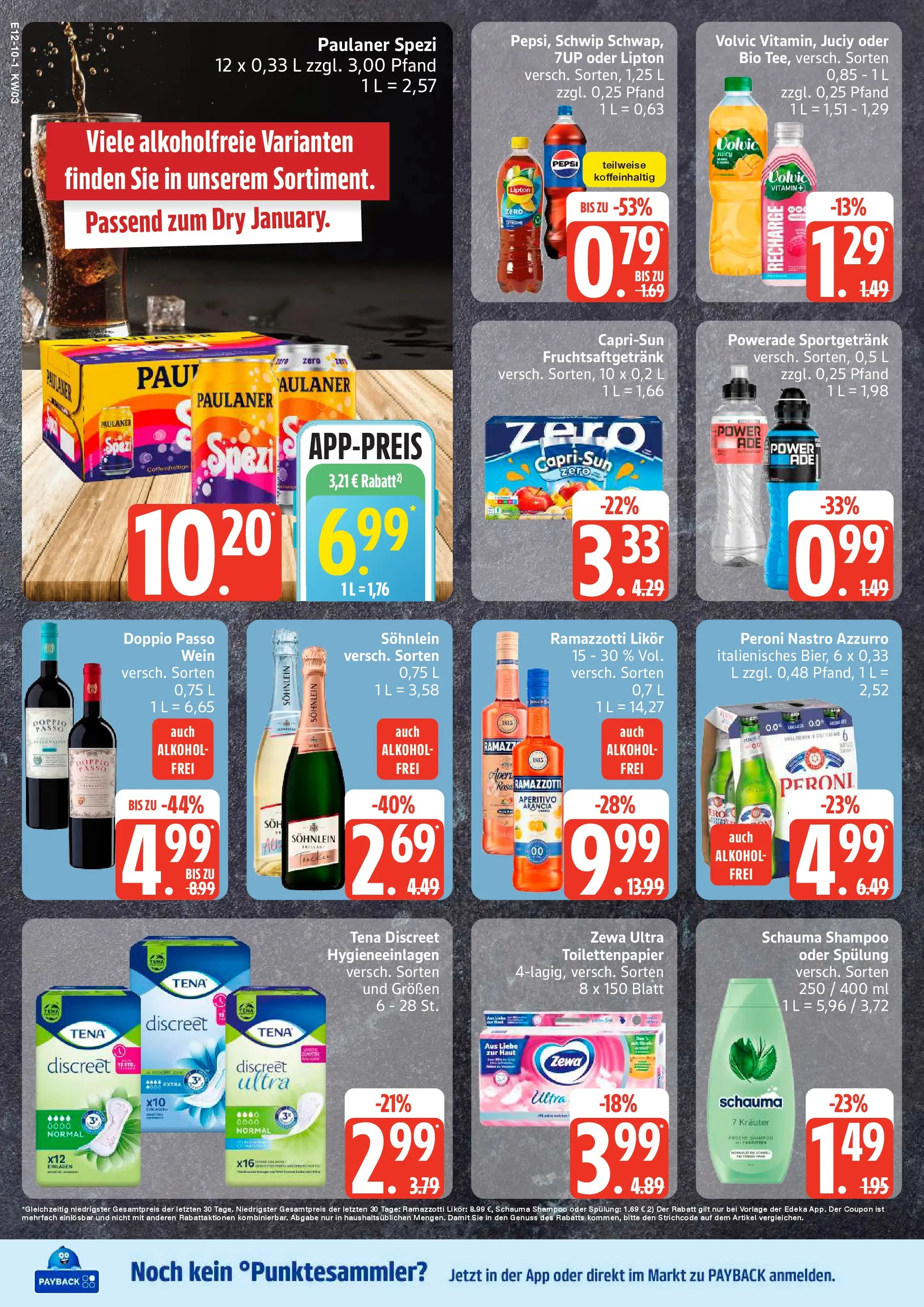 Edeka prospekt Ammersbek	 (ab 11.01.2026) » Angebote Online | Seite: 10 | Produkte: Schauma shampoo, Spülung, Volvic, Toilettenpapier