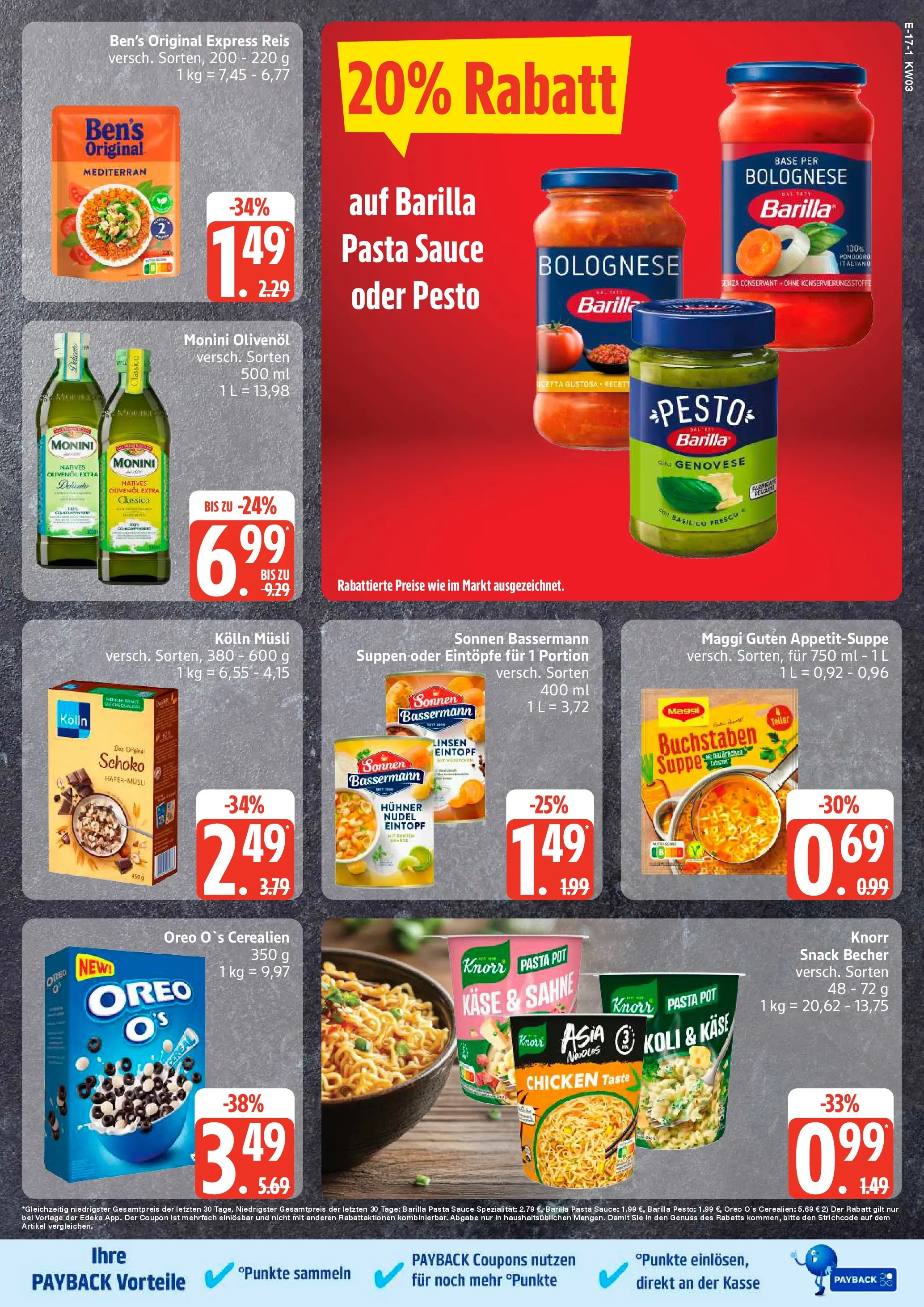 Edeka prospekt Rostock	 (ab 11.01.2026) » Angebote Online | Seite: 19 | Produkte: Musli, Kolln, Kolln musli, Pasta