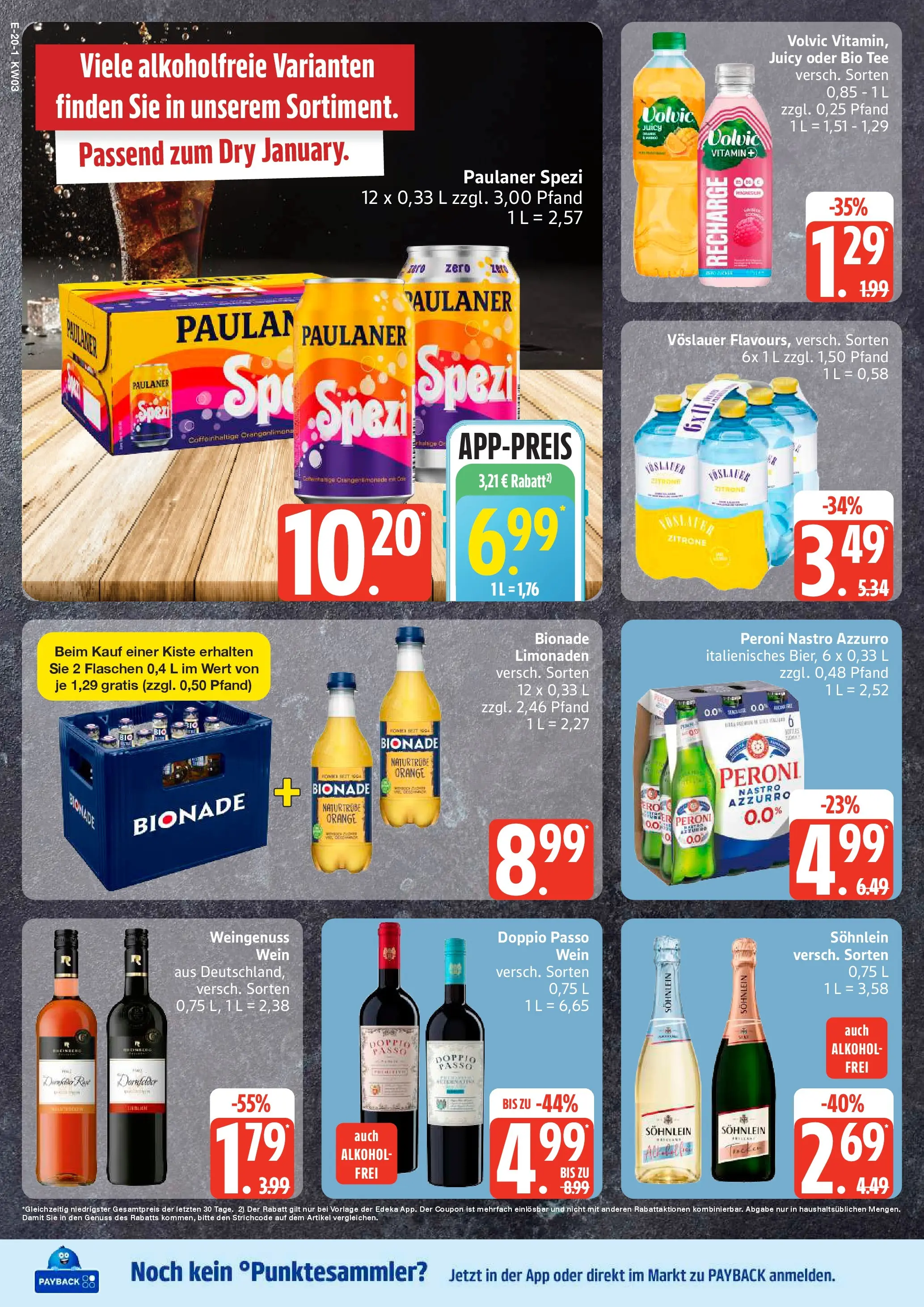 Edeka prospekt Bad Schwartau	 (ab 11.01.2026) » Angebote Online | Seite: 24 | Produkte: Bett, Paulaner spezi, Bionade, Tee
