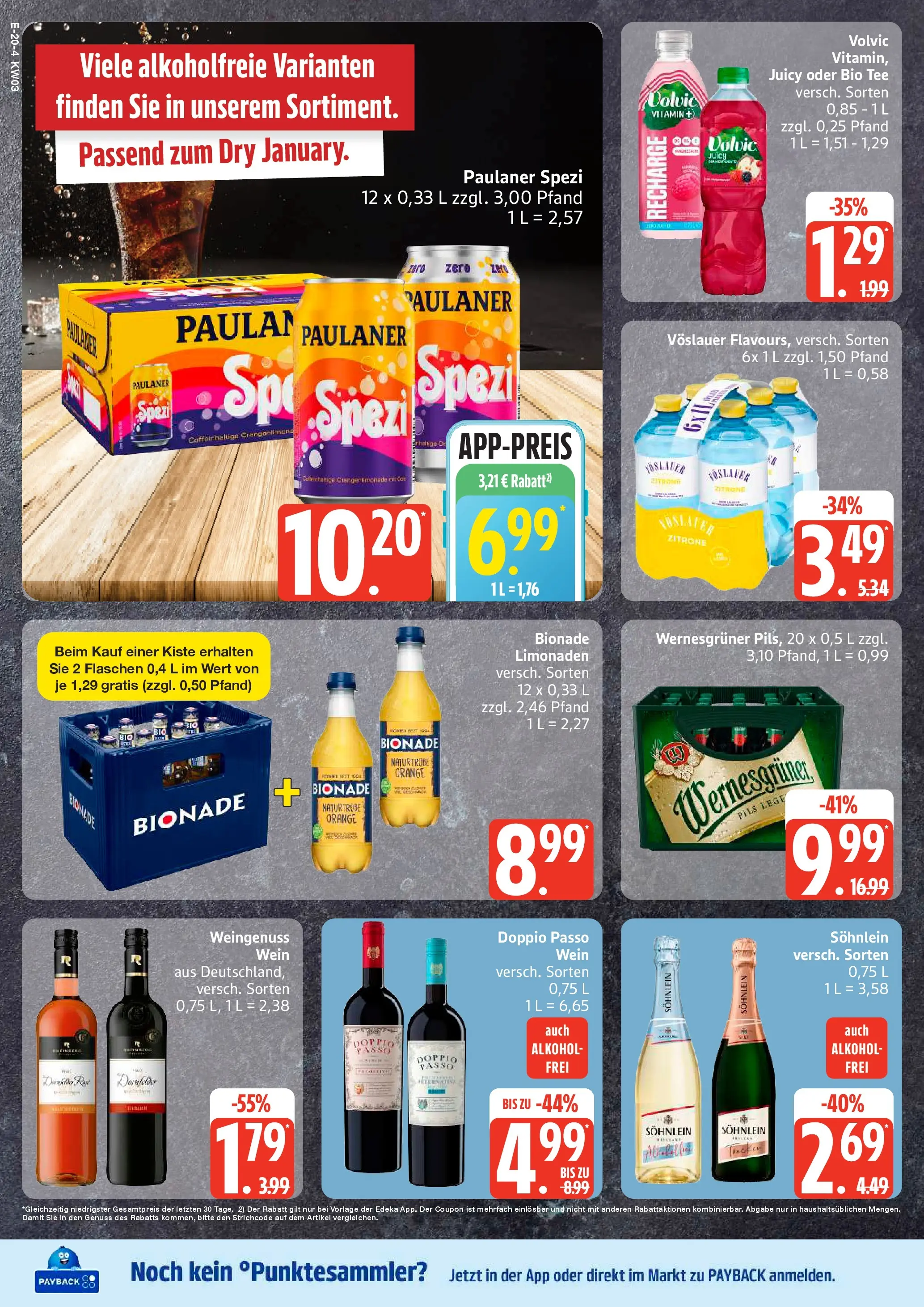 Edeka prospekt Rostock	 (ab 11.01.2026) » Angebote Online | Seite: 24 | Produkte: Pils, Wernesgruner, Bionade, Zitrone