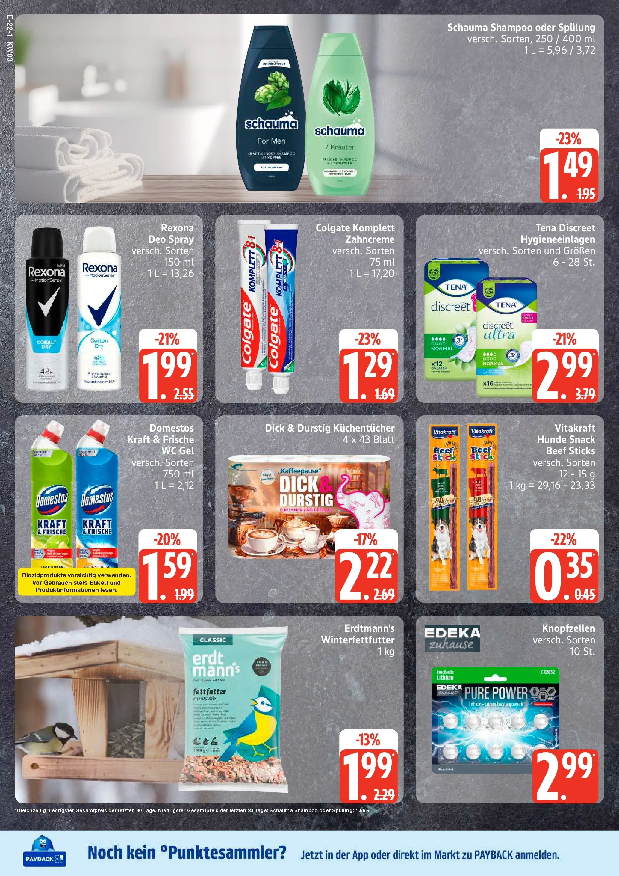 Edeka prospekt Rostock	 (ab 11.01.2026) » Angebote Online | Seite: 26 | Produkte: Schauma shampoo, Energy, Shampoo, Spülung