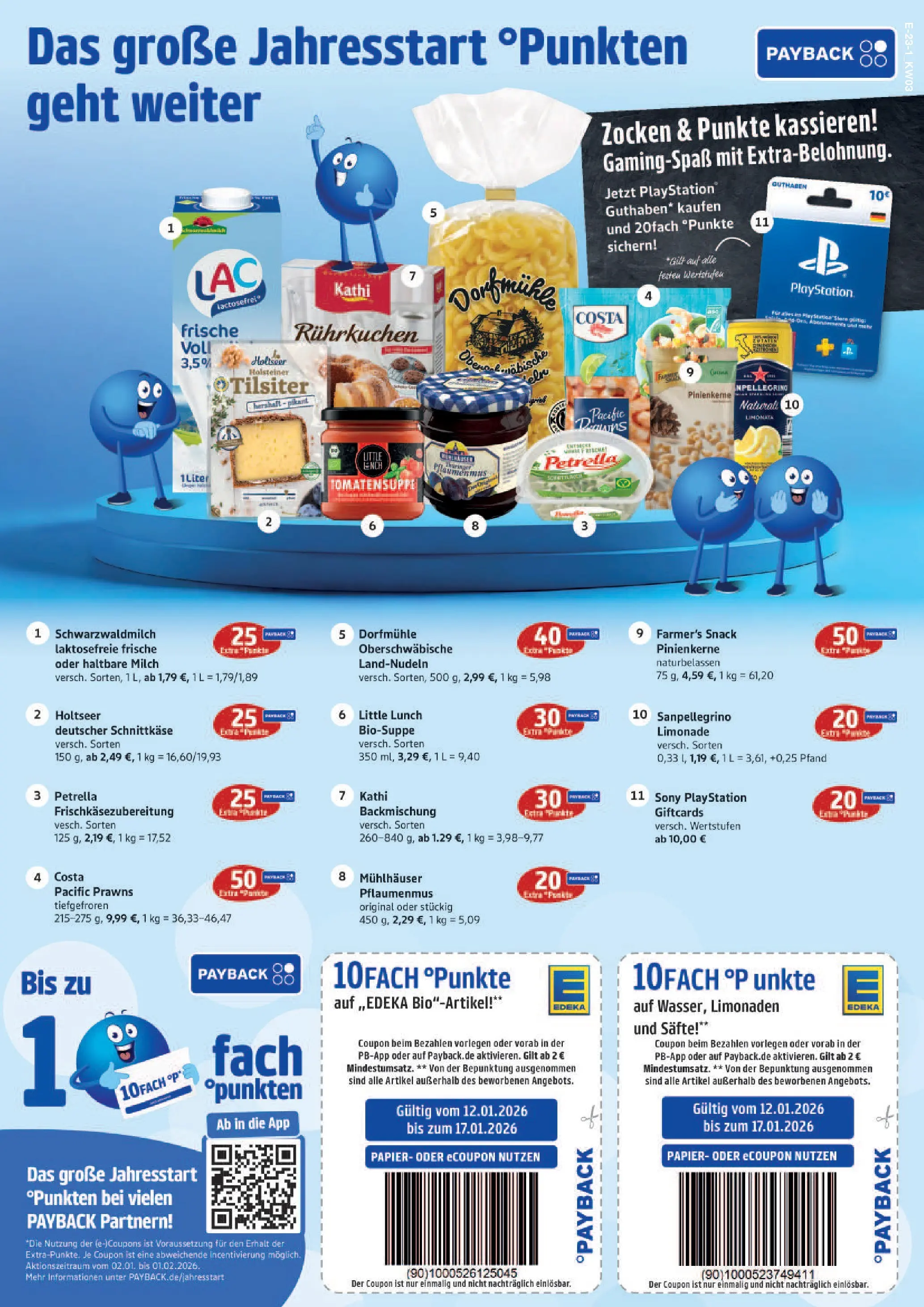 Edeka prospekt Rostock	 (ab 11.01.2026) » Angebote Online | Seite: 27 | Produkte: Playstation, Sony, Haltbare milch, Limonade