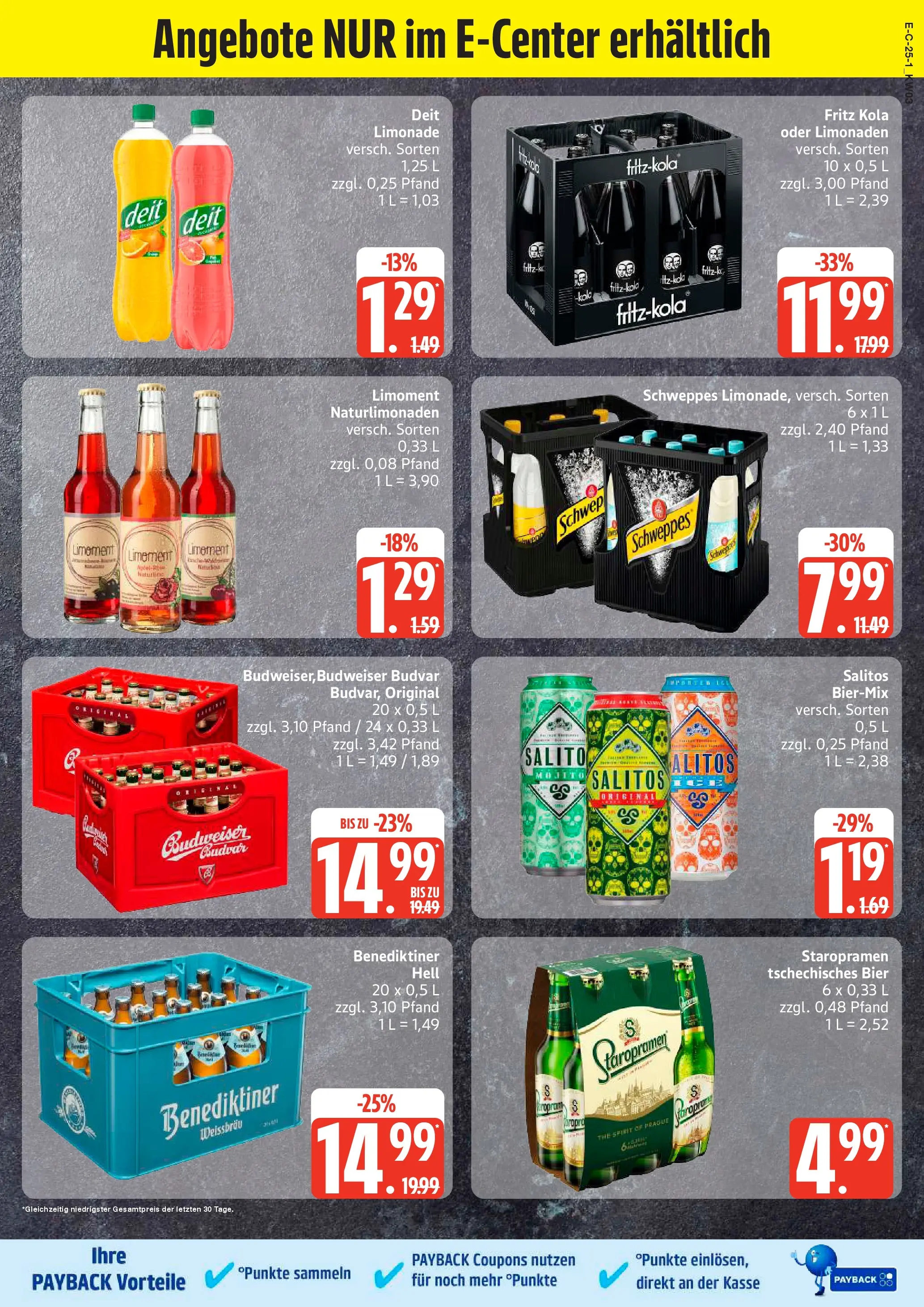 Edeka prospekt Hamburg	 (ab 11.01.2026) » Angebote Online | Seite: 30 | Produkte: Bier, Fritz kola, Schweppes, Benediktiner hell
