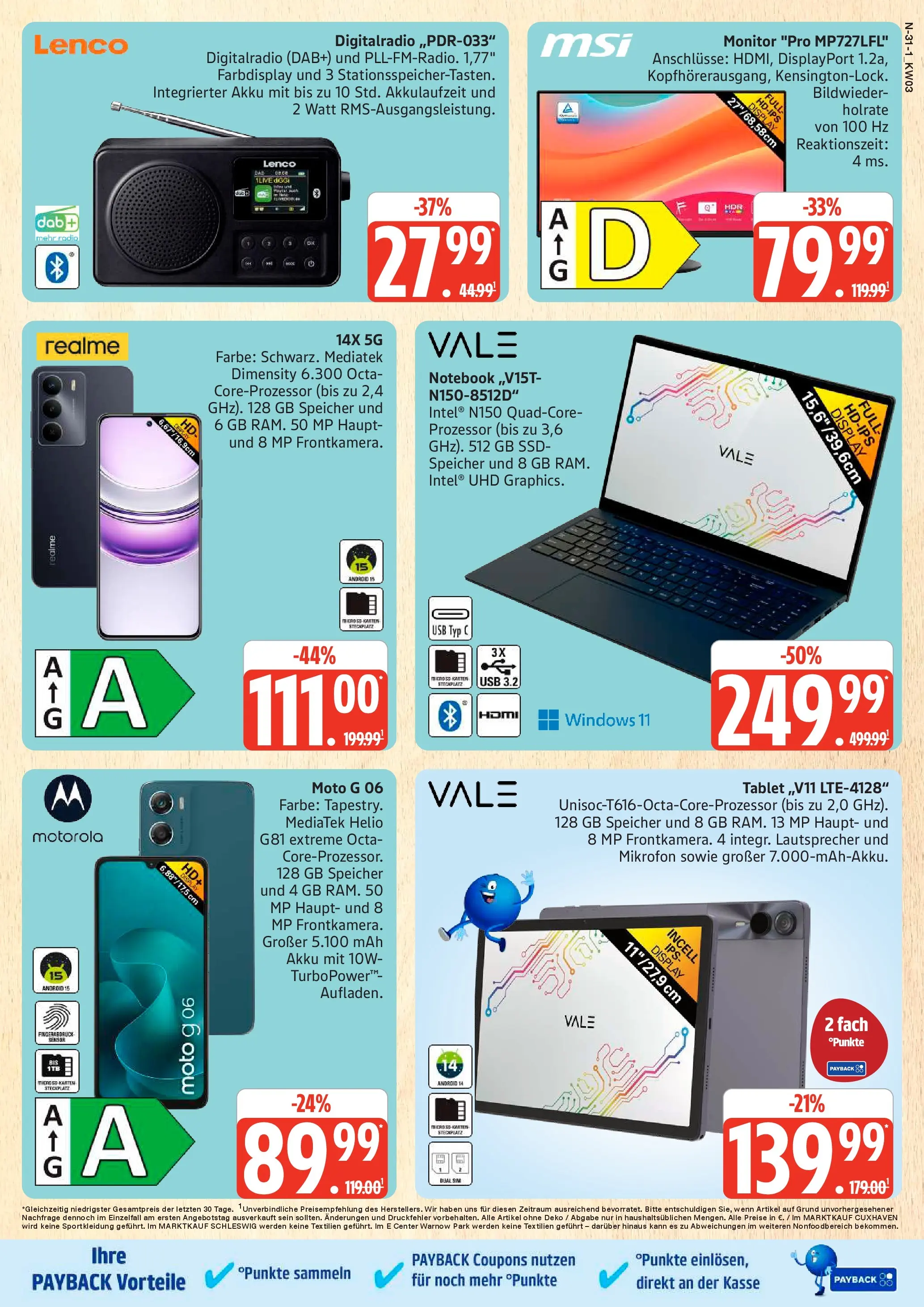 Edeka prospekt Rostock	 (ab 11.01.2026) » Angebote Online | Seite: 31 | Produkte: Mikrofon, Lautsprecher, Laptop, Tablet