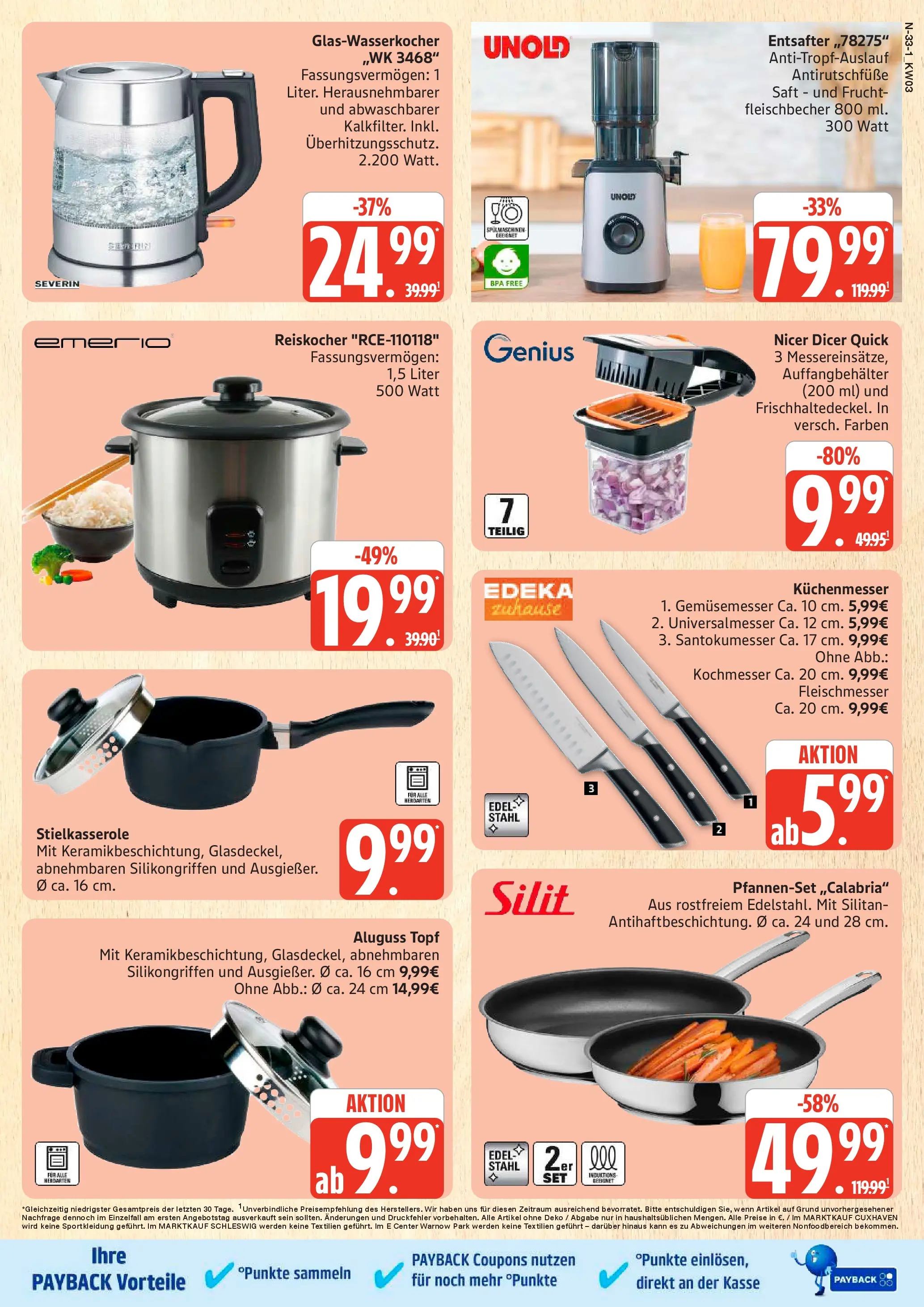 Edeka prospekt Rostock	 (ab 11.01.2026) » Angebote Online | Seite: 33 | Produkte: Entsafter, Saft