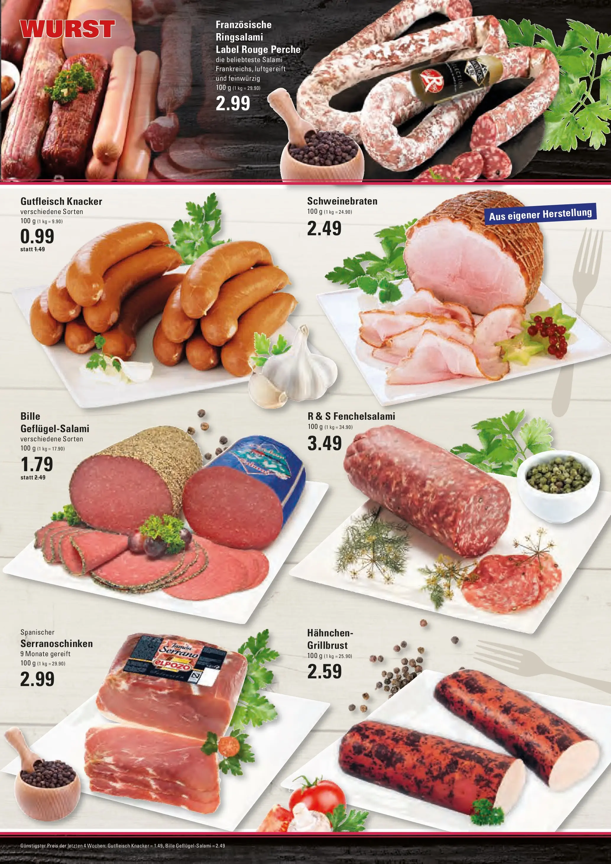 Edeka prospekt Stade	 (ab 11.01.2026) » Angebote Online | Seite: 5 | Produkte: Hahnchen, Rouge, Wurst, Salami