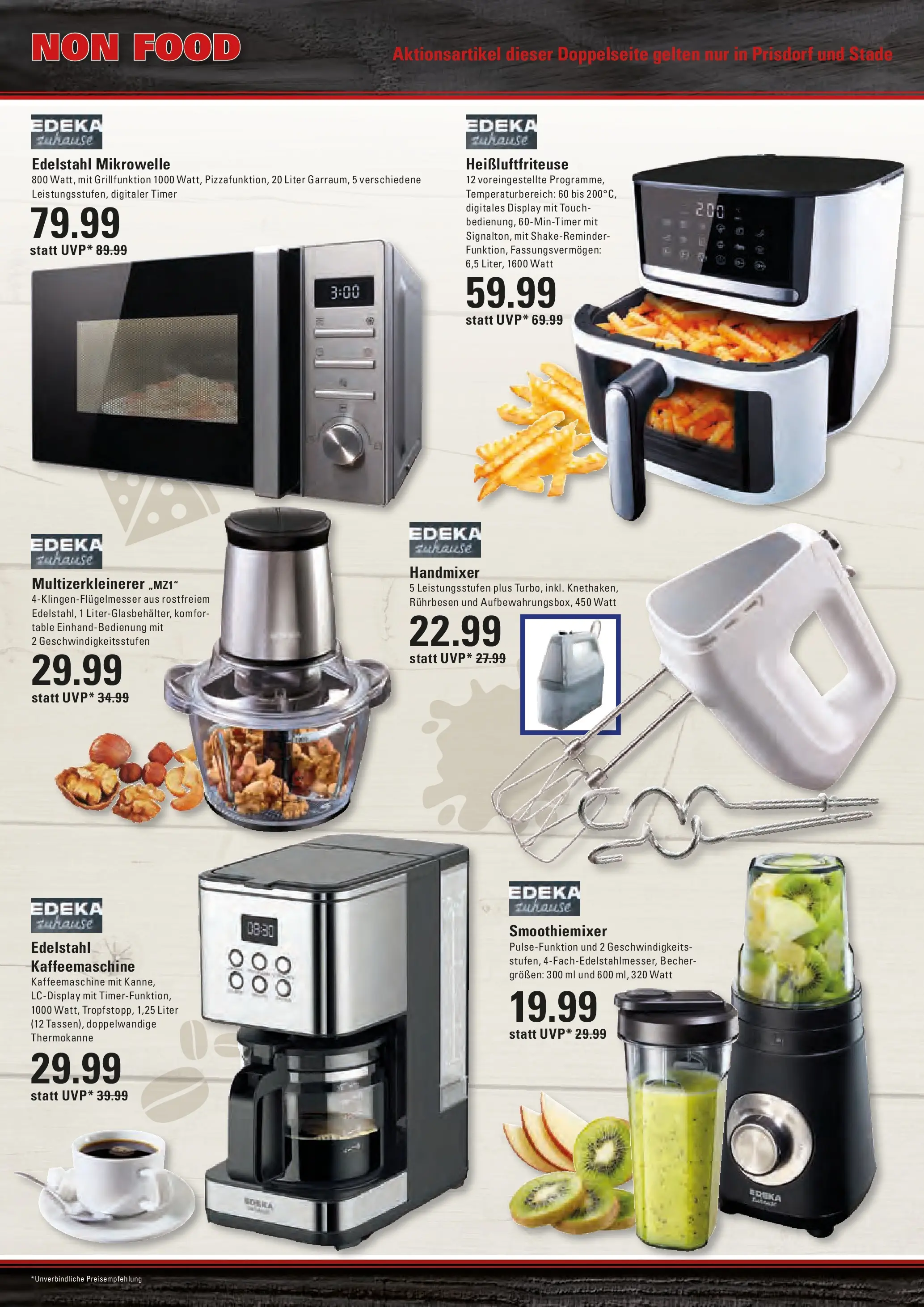 Edeka prospekt Stade	 (ab 11.01.2026) » Angebote Online | Seite: 20 | Produkte: Mikrowelle, Kaffeemaschine, Mixer, Handmixer